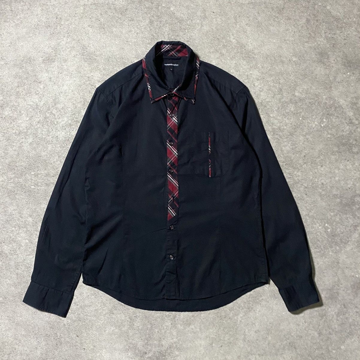 If Six Was Nine Semantic Design Black Double Collar Size US M / EU 48-50 / 2 - 1 Thumbnail