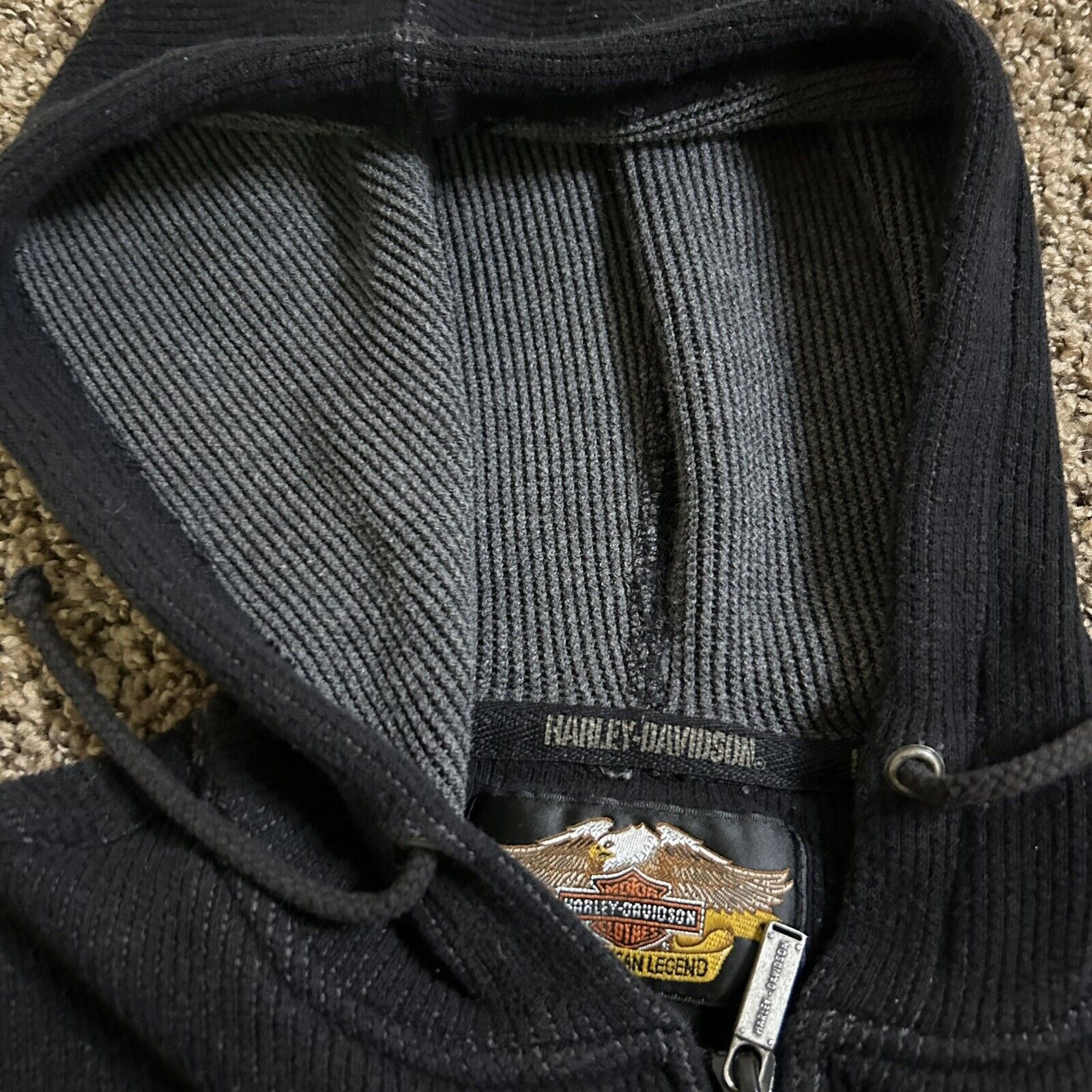 Harley Davidson Vintage Women’s Harley Davidson Zippered Jacket/Hoodie Size M / US 6-8 / IT 42-44 - 14 Thumbnail