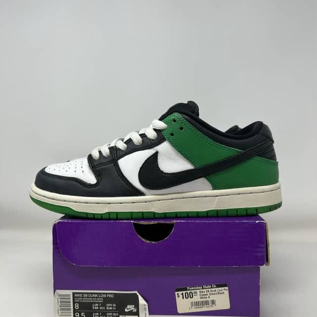 Nike SB Nike SB Dunk Low Classic Green Size US 8 / EU 41 - 3 Thumbnail