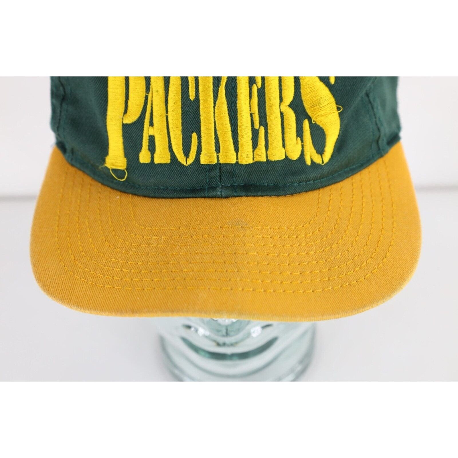Vintage Vintage 90s Distressed Green Bay Packers Football Hat Size ONE SIZE - 2 Thumbnail