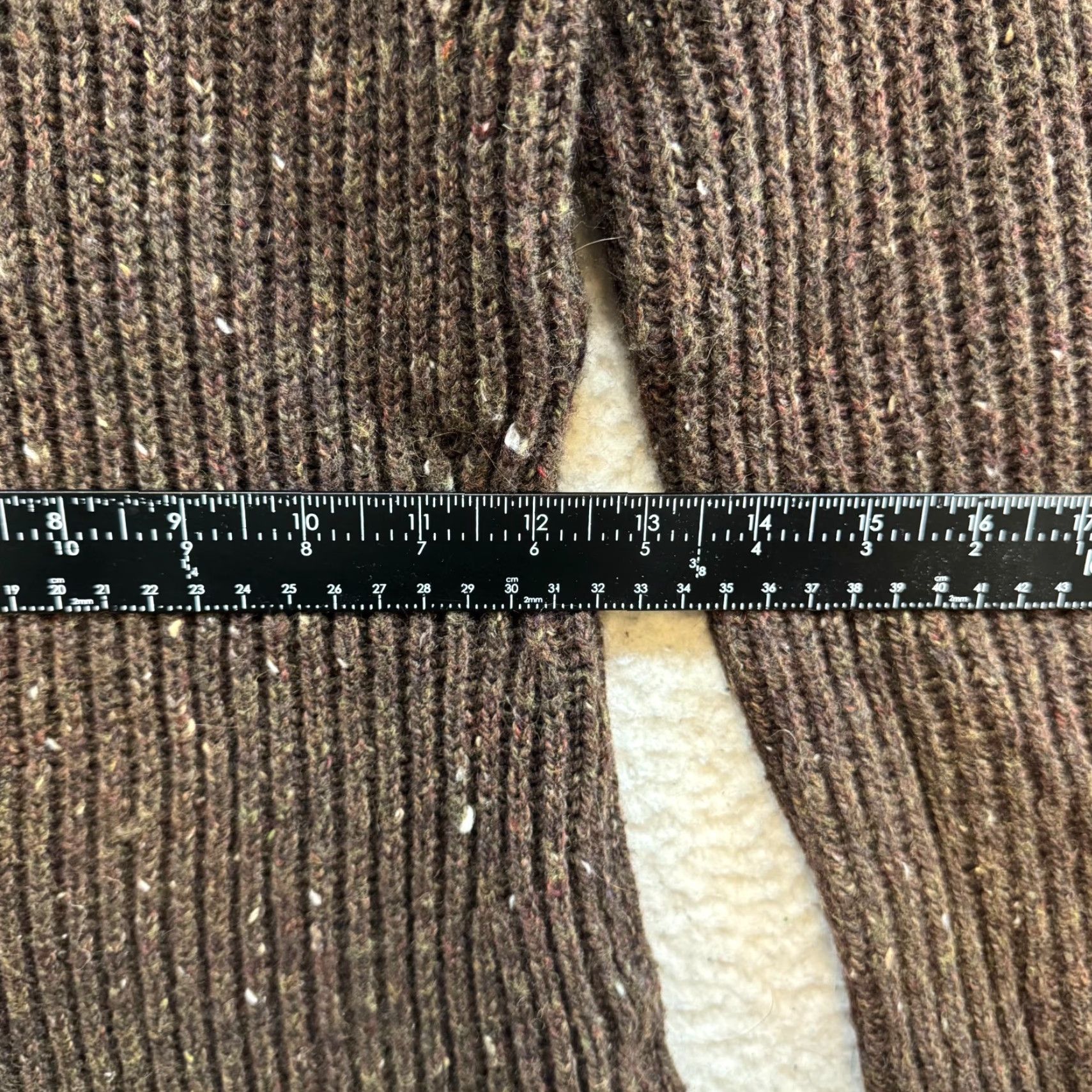 Vintage VINTAGE Y2K Mini Sweater Dress M Brown Wool Blend Knit Grunge Boho Fairy Style Max Studio Shirt? Size M / US 6-8 / IT 42-44 - 5 Thumbnail