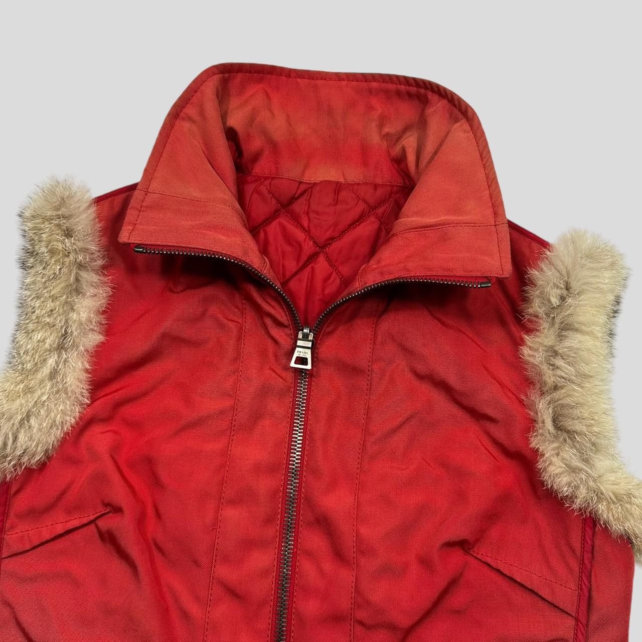 Prada Prada Sport 00’s Nylon Fox Fur Reversible Quilted Gilet IT44 Size M / US 6-8 / IT 42-44 - 5 Thumbnail