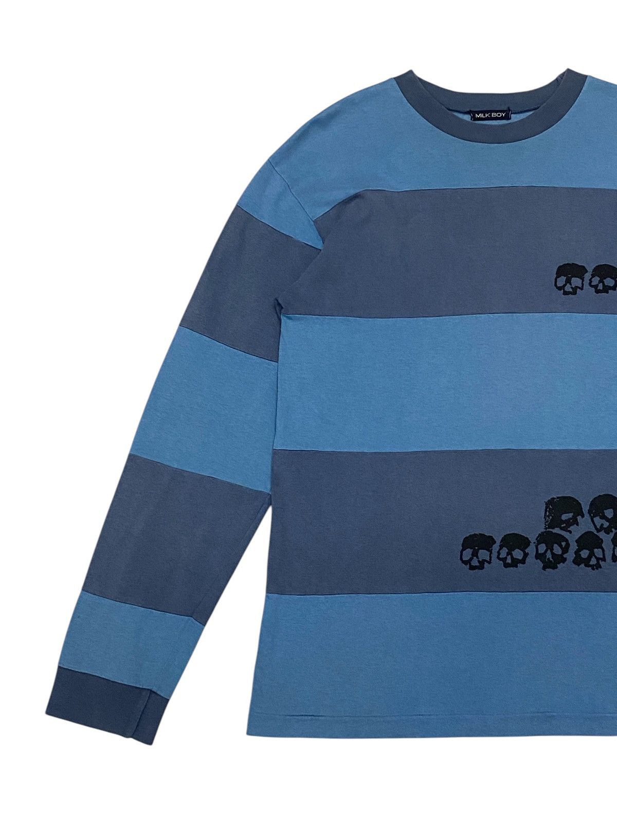 Beauty Beast × Japanese Brand Vintage “Milk Boy” Skull Long Sleeve T-Shirt Size US M / EU 48-50 / 2 - 6 Thumbnail
