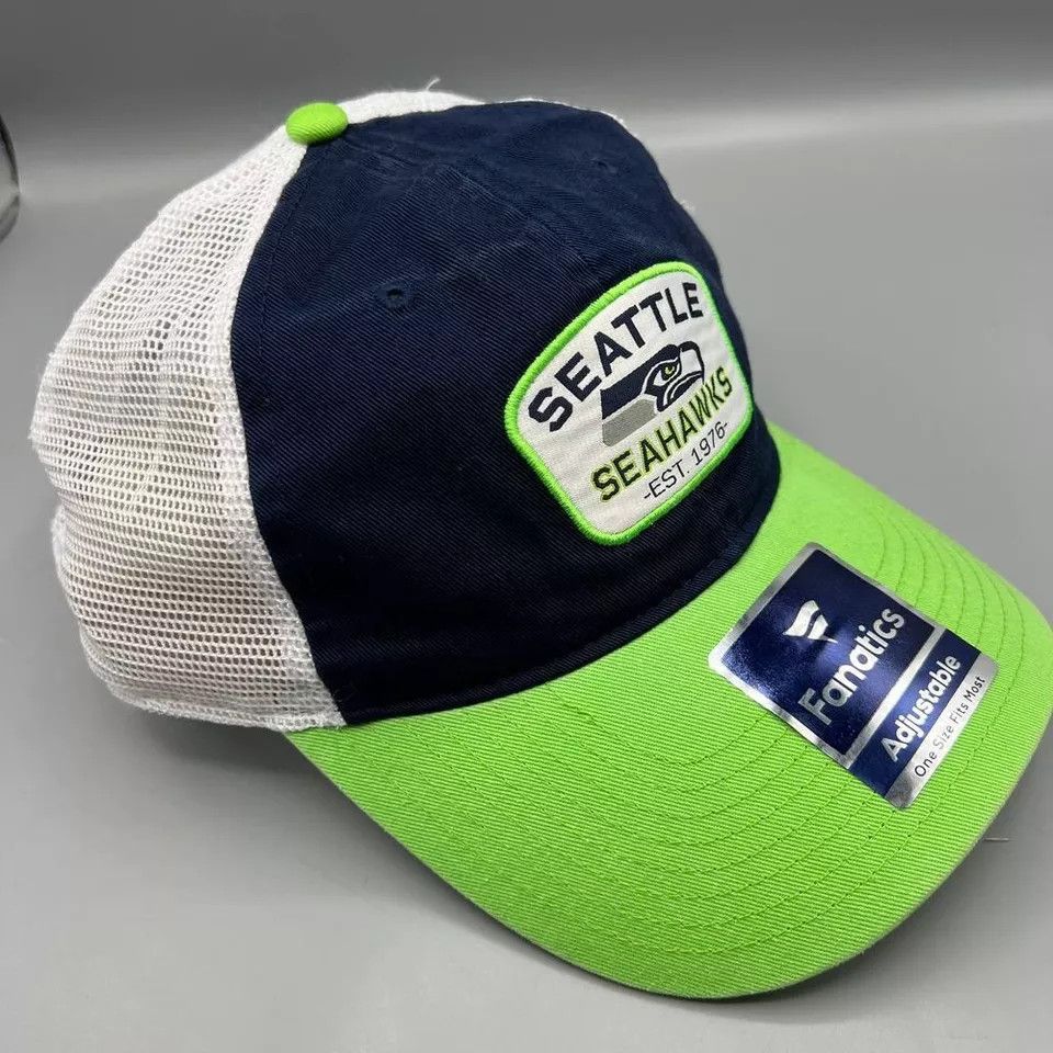 Other Seattle Seahawks Trucker Hat Men Fanatics NFL Snap Back Cap Size ONE SIZE - 3 Thumbnail