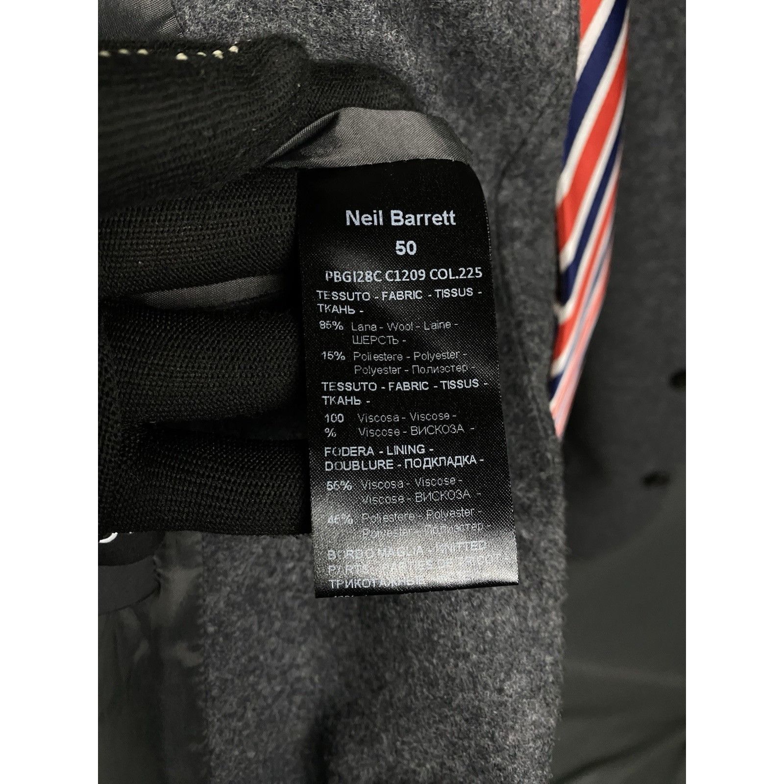 Neil Barrett Neil Barett Men's Gray Hooded Blazer Jacket Size 50 Size US M / EU 48-50 / 2 - 12 Thumbnail