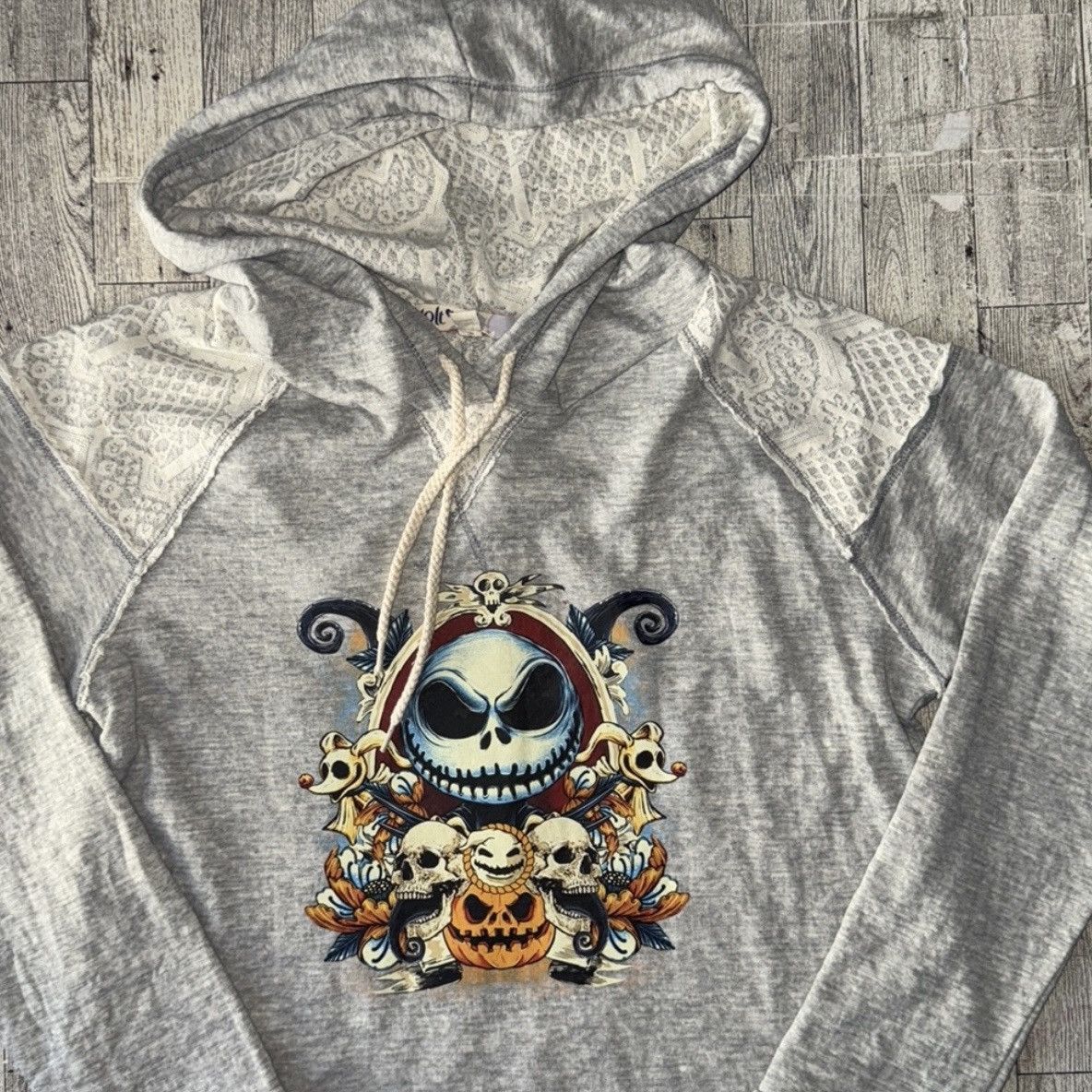 Nordstrom Night Before Christmas, Halloween Theme Asymmetrical Hoodie Size M / US 6-8 / IT 42-44 - 11 Thumbnail