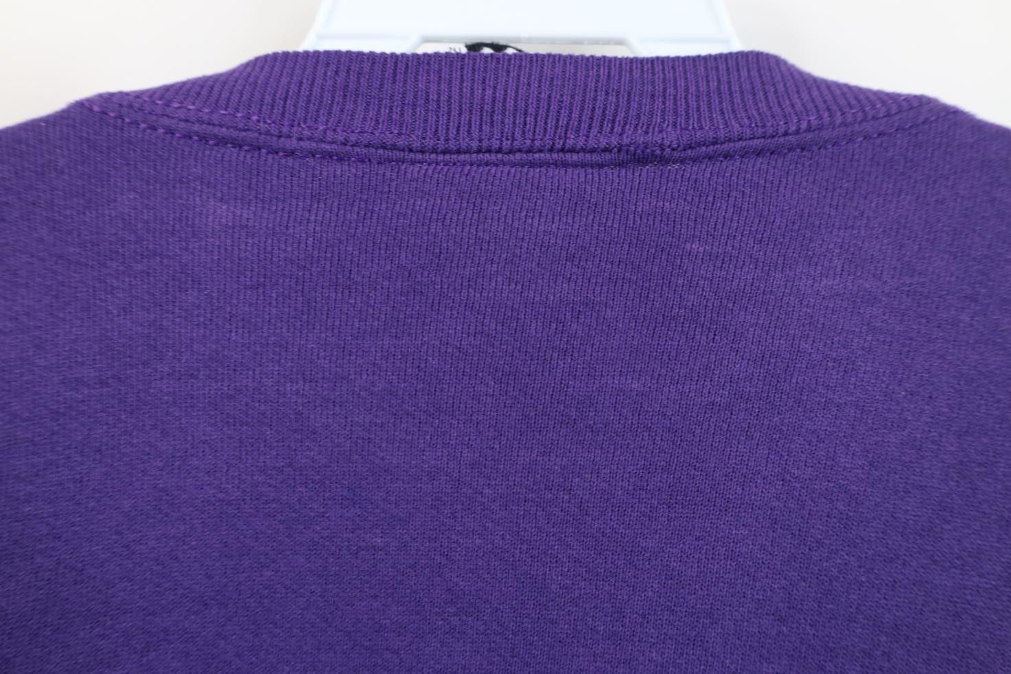 Vintage Vintage 90s Streetwear Heavyweight Sweatshirt Purple USA Size XL / US 12-14 / IT 48-50 - 11 Thumbnail