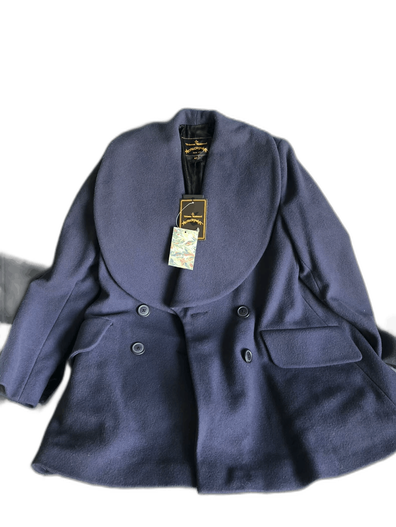 Vivienne Westwood Vivienne Westwood Blue Wool Coat - dmc Size M / US 6-8 / IT 42-44 - 1 Thumbnail