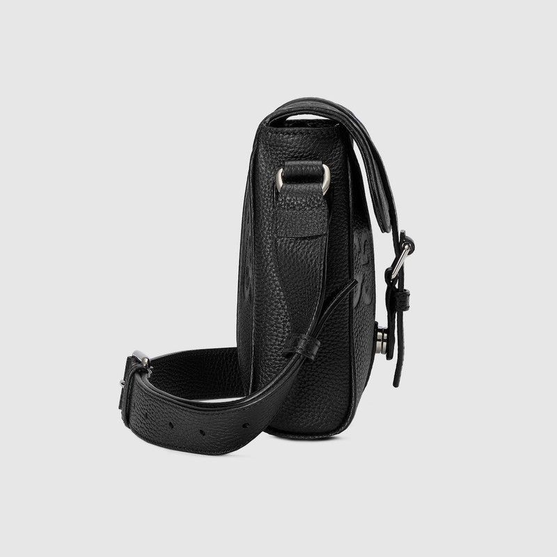 Gucci oc11z1225 Size: OS / Jumbo GG Small Messenger Bag in Black Size ONE SIZE - 3 Thumbnail