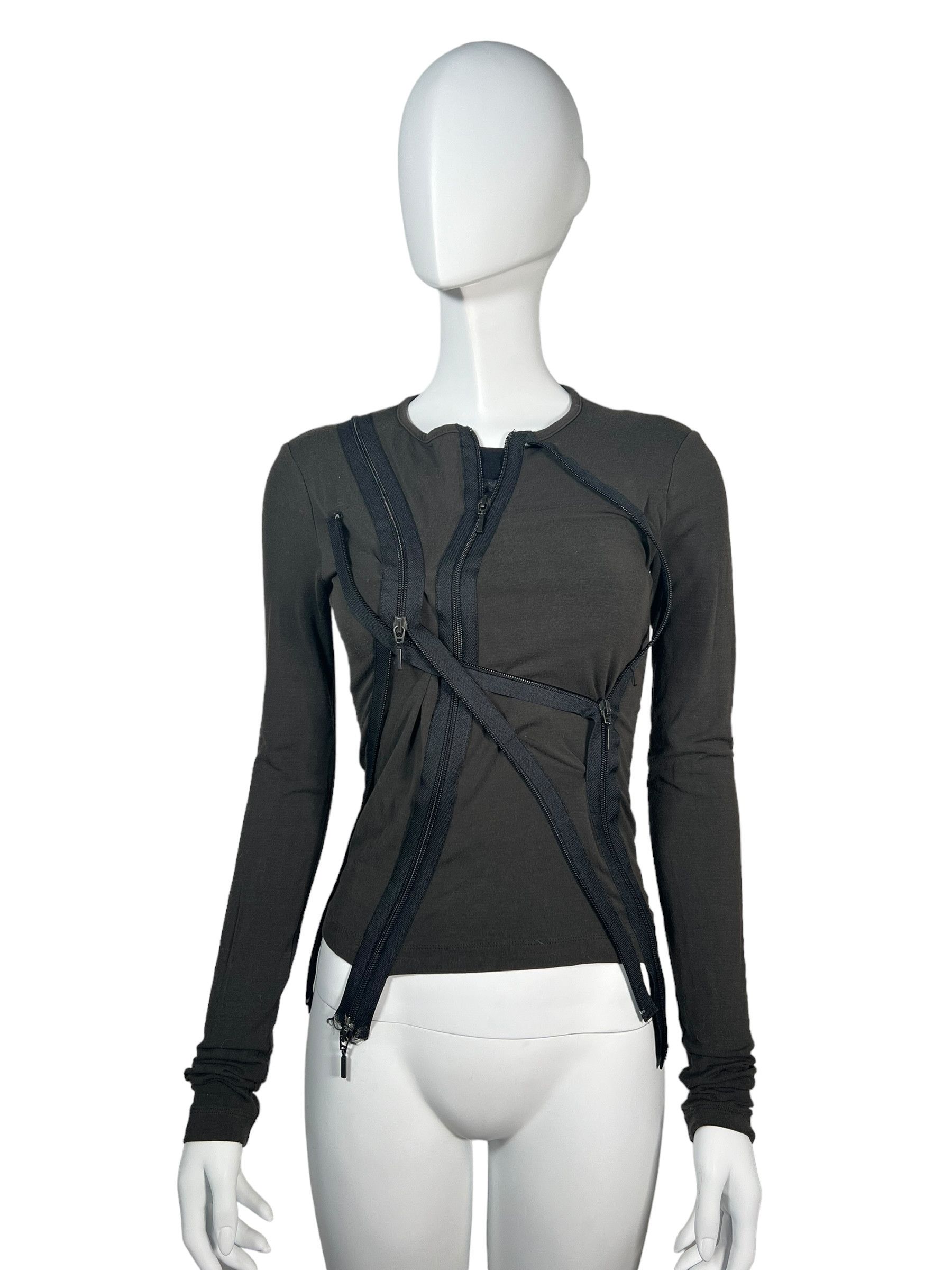 plein sud Plein Sud by Fayçal Amor 2003 Bondage 4 Zip Top Size S / US 4 / IT 40 - 1 Thumbnail