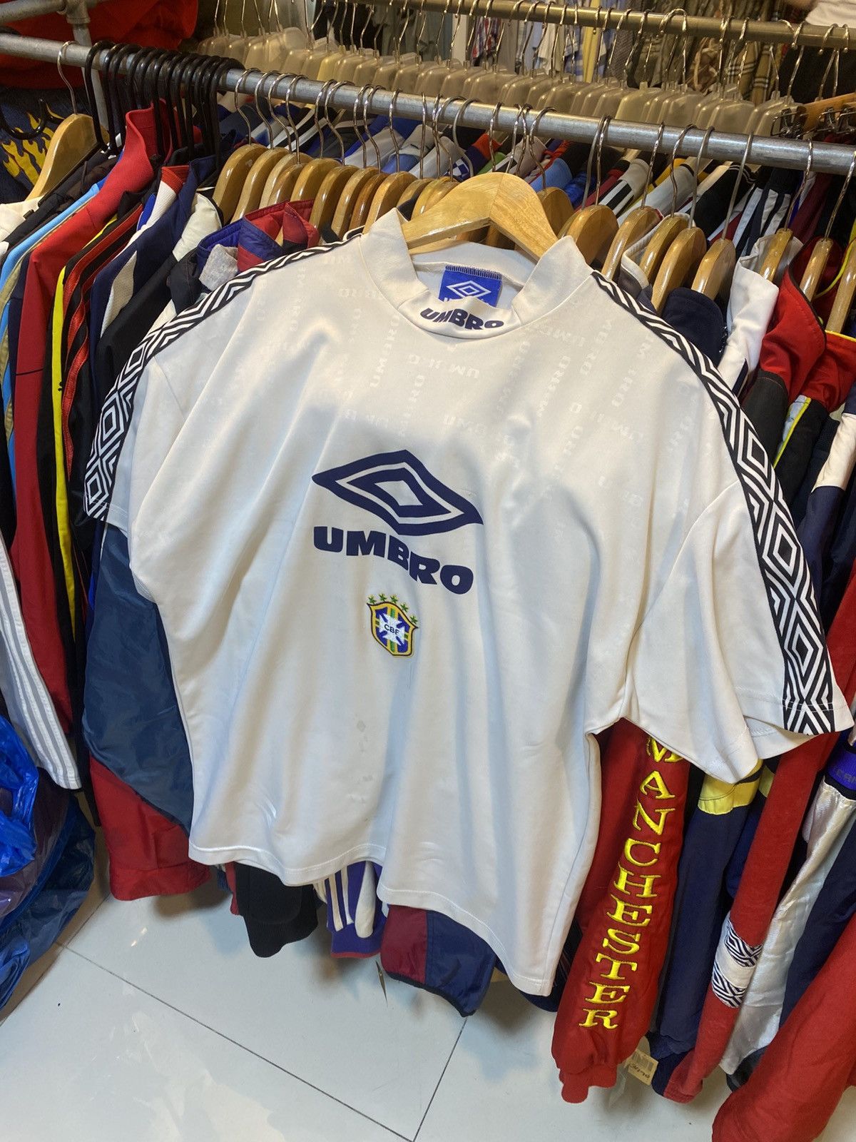 Umbro Vintage 90s Umbro Brazil Football National Team Training Kit Size US L / EU 52-54 / 3 - 1 Thumbnail
