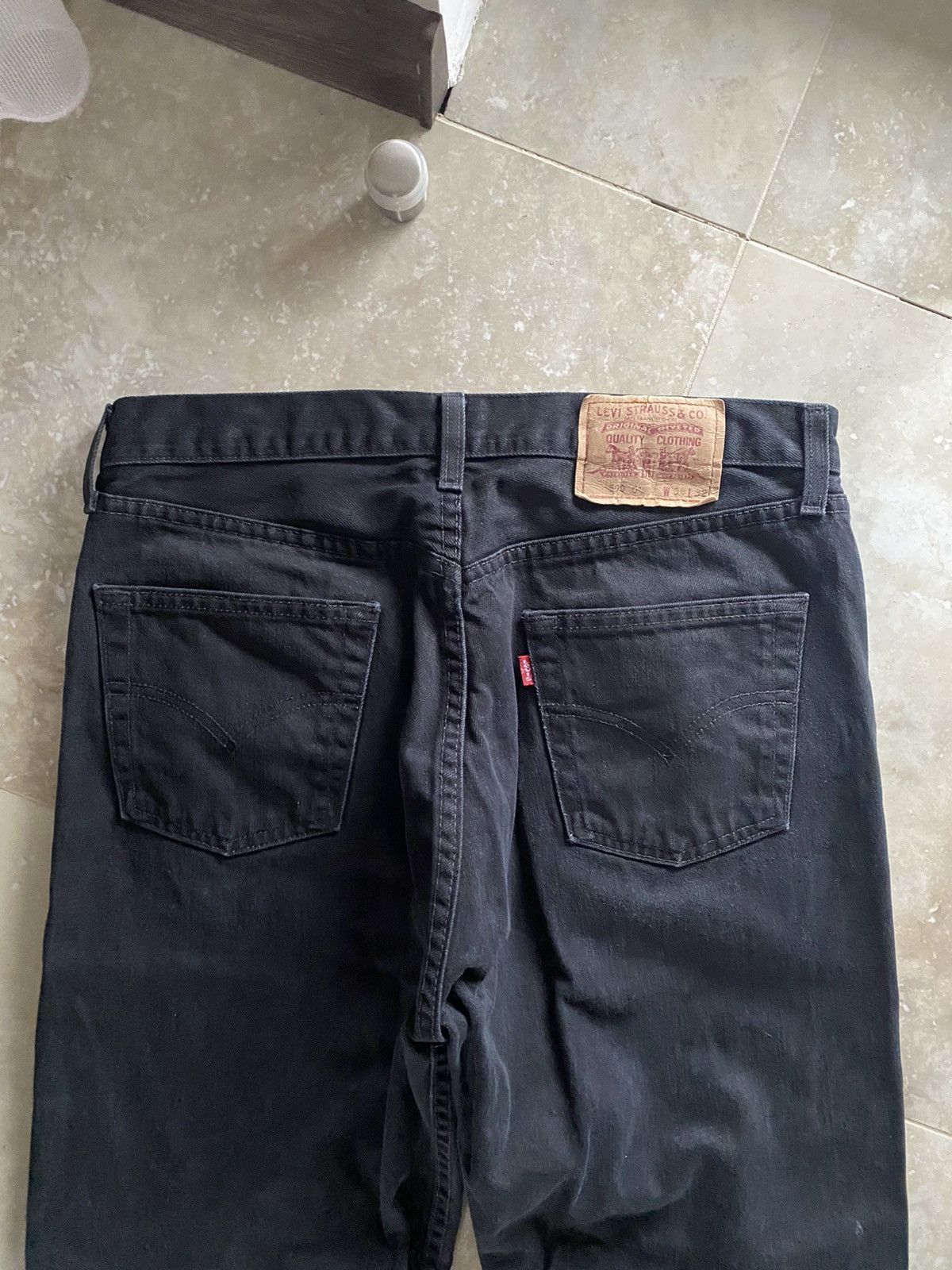 Levi's Vintage Levis Baggy 590 Jeans Made in Usa 2000s Y2K Black Size US 34 / EU 50 - 13 Thumbnail