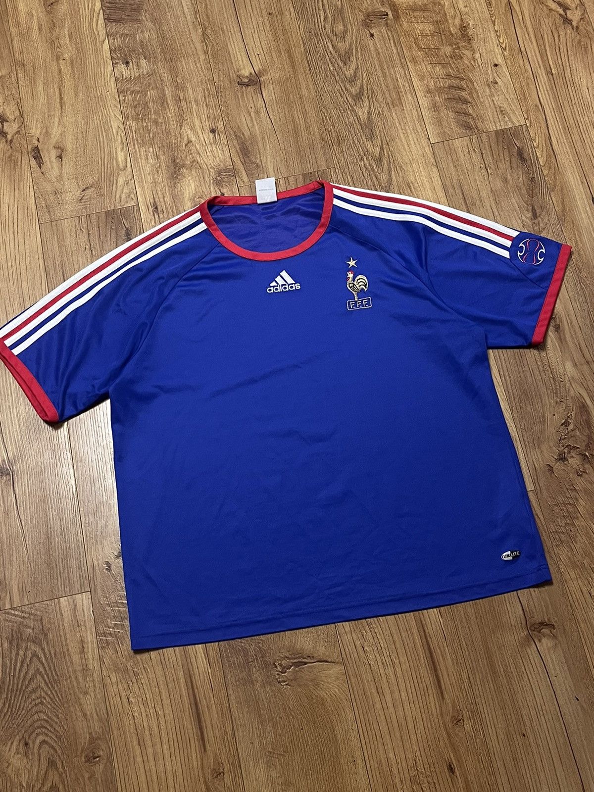 Adidas × Vintage 2005-06 France Adidas Home Training Jersey Size US XL / EU 56 / 4 - 1 Thumbnail
