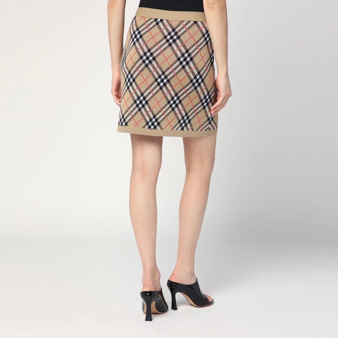 Burberry o1d2blof0426 Wool Mini Skirt in Multicolor Size 30" / US 8 / IT 44 - 4 Thumbnail
