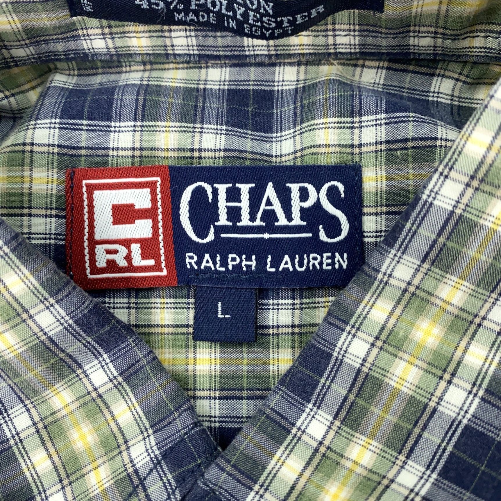 Chaps VINTAGE Chaps Shirt Mens L Blue Plaid 90s Preppy Logo Pocket Button-Up Colar-Down Casual Size US L / EU 52-54 / 3 - 5 Thumbnail