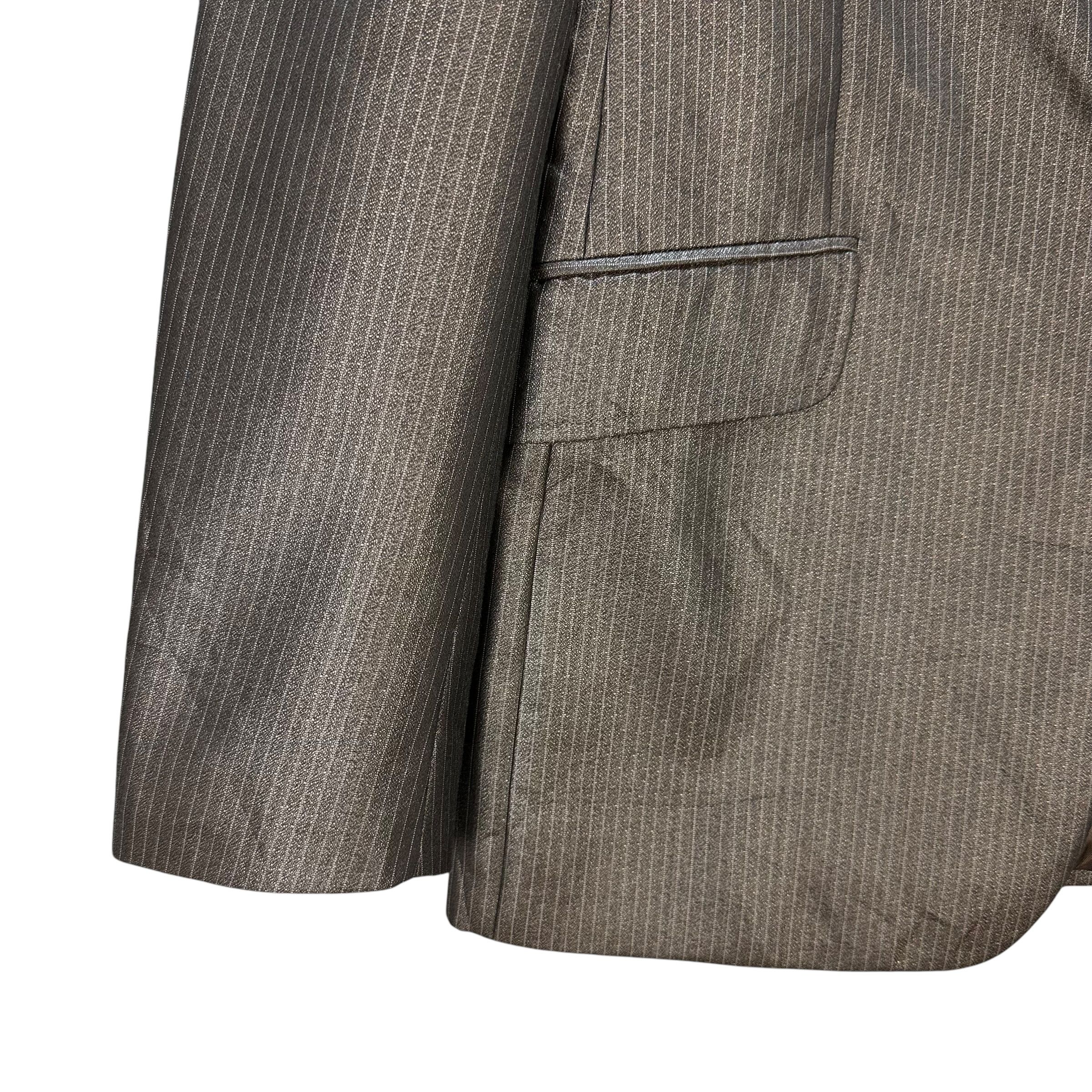 Japanese Brand CoSTUM HOMME Striped Suit Jacket Blazer #A67-1621 Size 40R - 4 Thumbnail