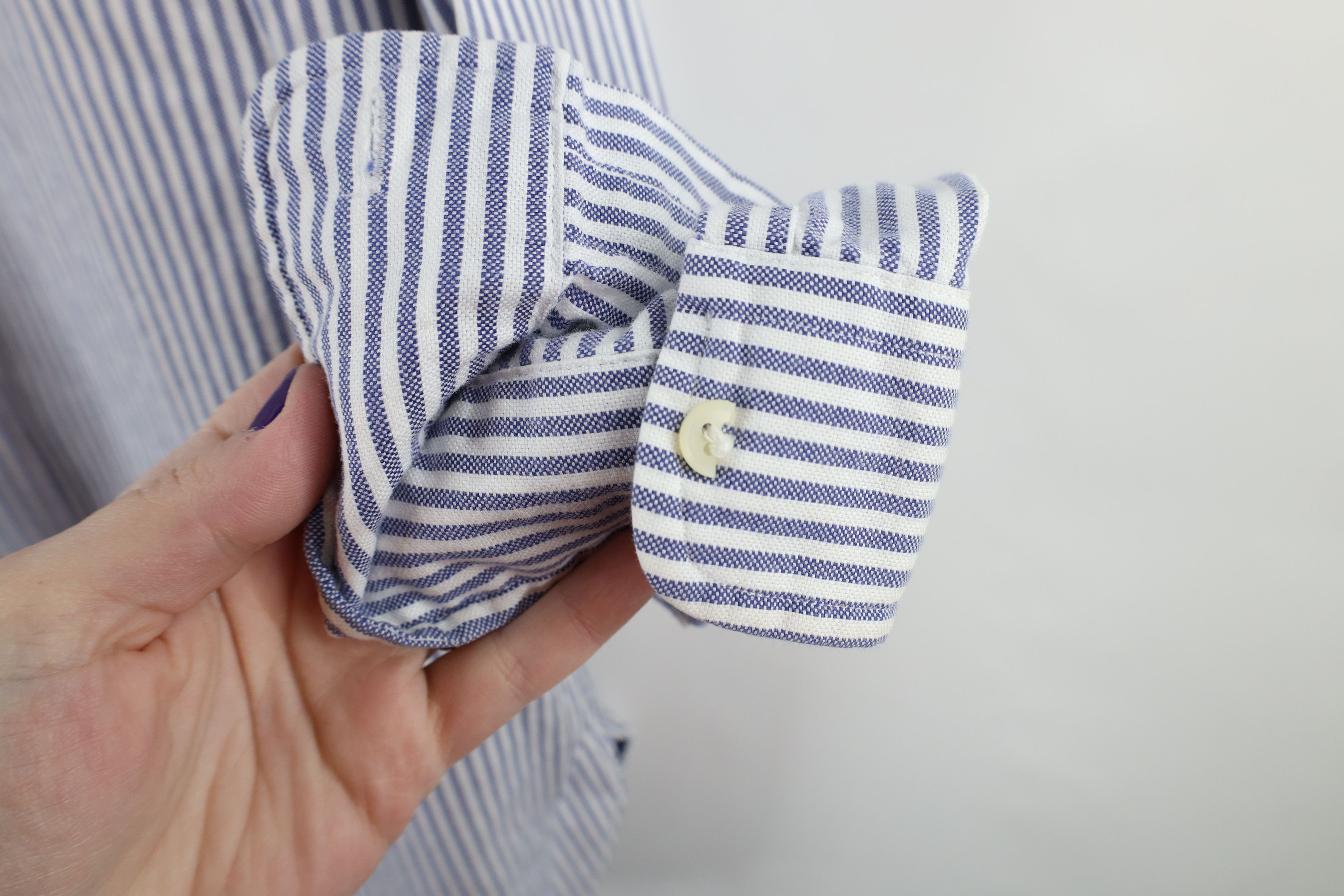 Ralph Lauren × Vintage Vintage 90s Ralph Lauren Striped Athletic Club Button Shirt Size US L / EU 52-54 / 3 - 10 Thumbnail