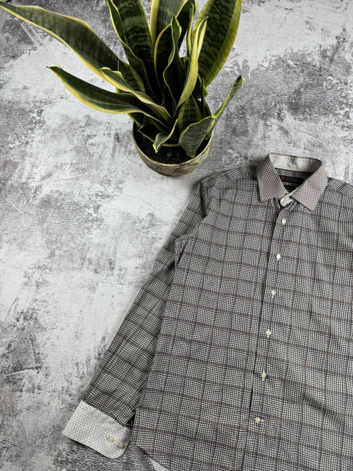 Etro Etro Milano 39 IT Full Monogram Button Classic Shirt Size US M / EU 48-50 / 2 - 4 Thumbnail