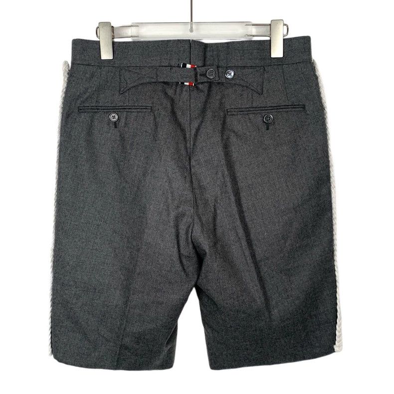 Thom Browne Thom Browne size1 Gray straight wool shorts Size US 26 / EU 42 - 2 Thumbnail