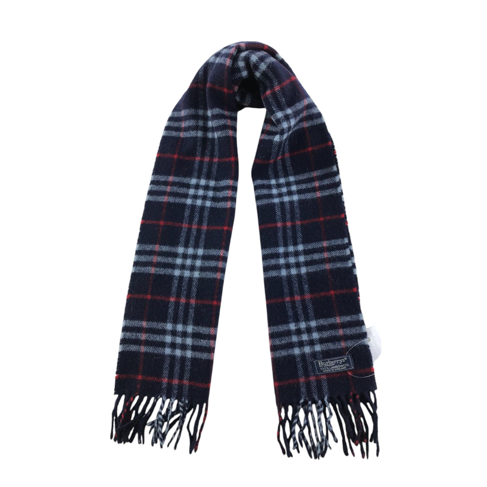 Burberry × Vintage Burberry Scarf / Muffler / Neckwear - WW2713 Size ONE SIZE - 1 Thumbnail
