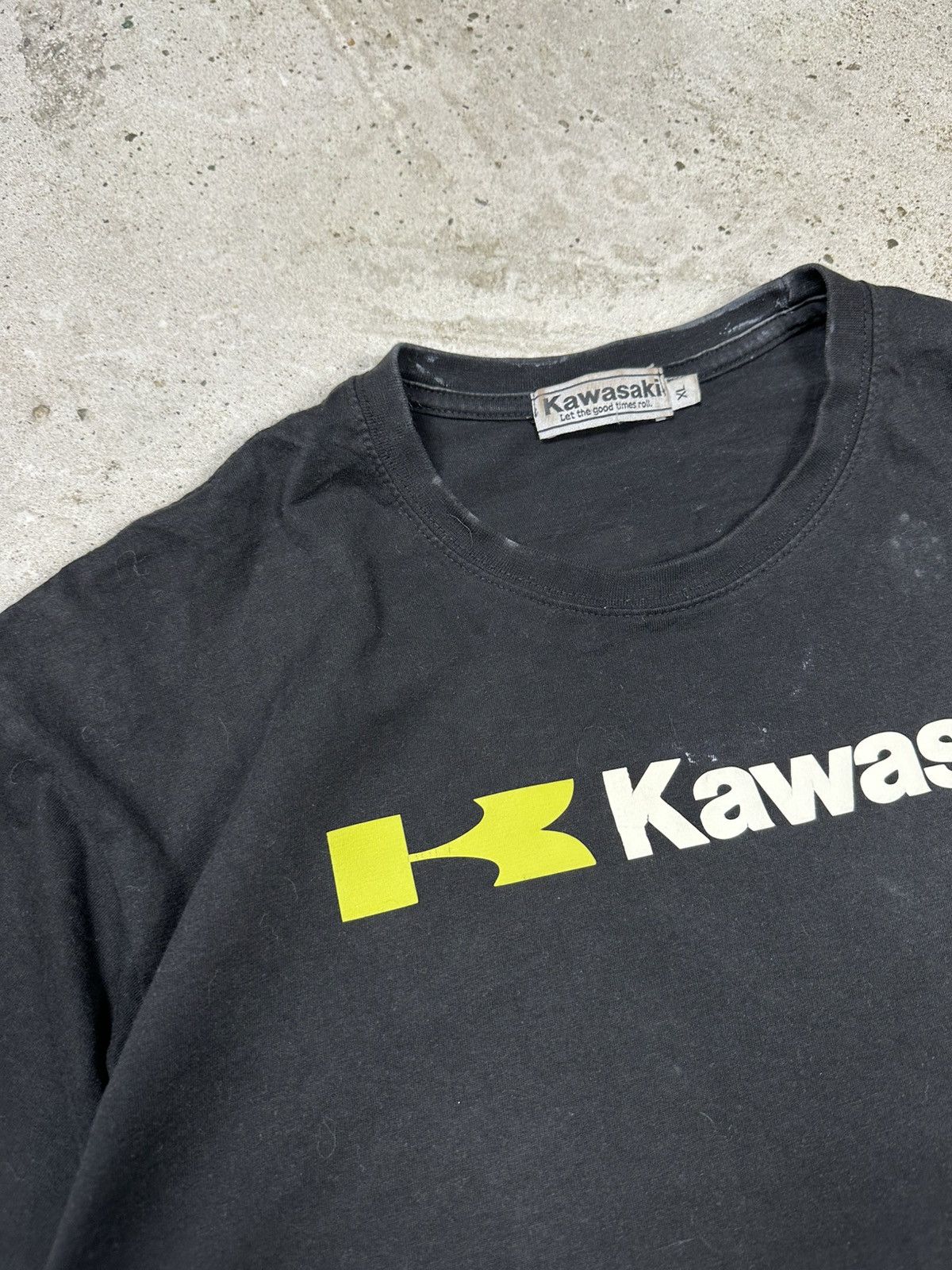 Other Vintage Y2K Kawasaki Black Big Logo Racing Tee Size US XL / EU 56 / 4 - 3 Thumbnail