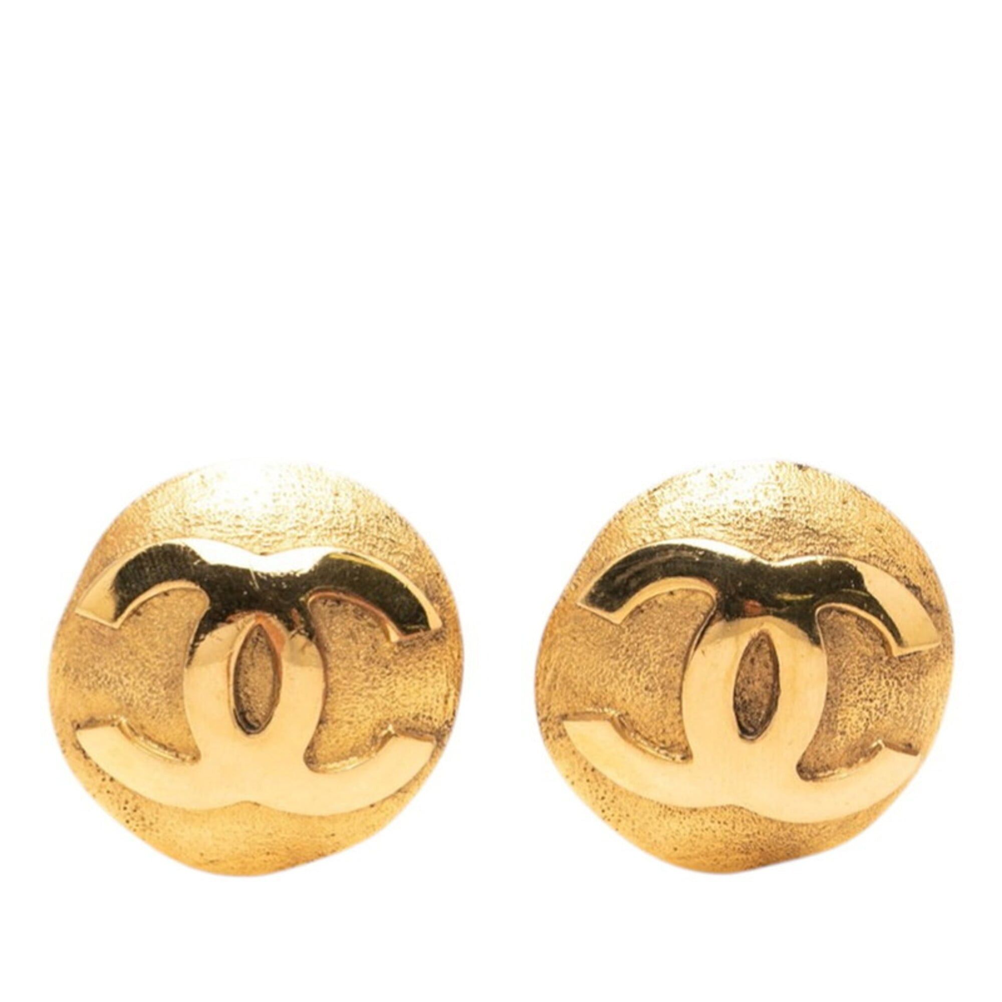 Chanel Chanel Coco Mark Vintage Earrings, Gold Plated, Women's CHANEL Size ONE SIZE - 1 Thumbnail
