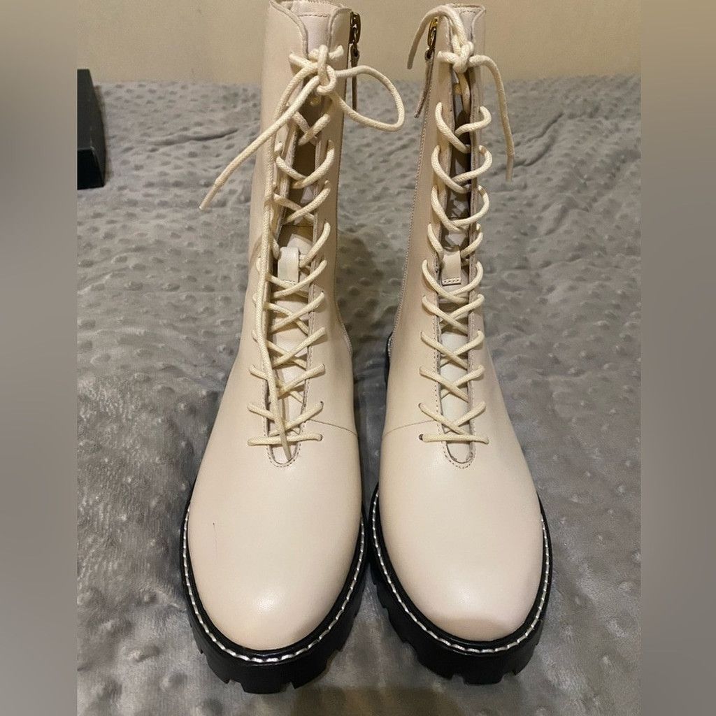 J.Crew J.Crew Gwen Lug Sole Combat Boots Size US 6.5 / IT 36.5 - 2 Thumbnail