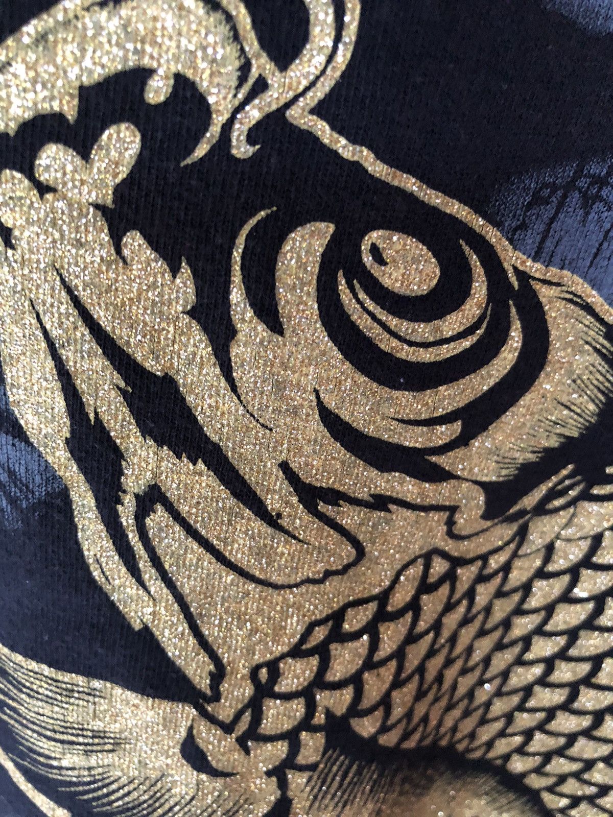 Bullet Noise Vintage Bullet Noise Sukajan Fish Gold Long Sleeve Tee Size US XL / EU 56 / 4 - 10 Thumbnail