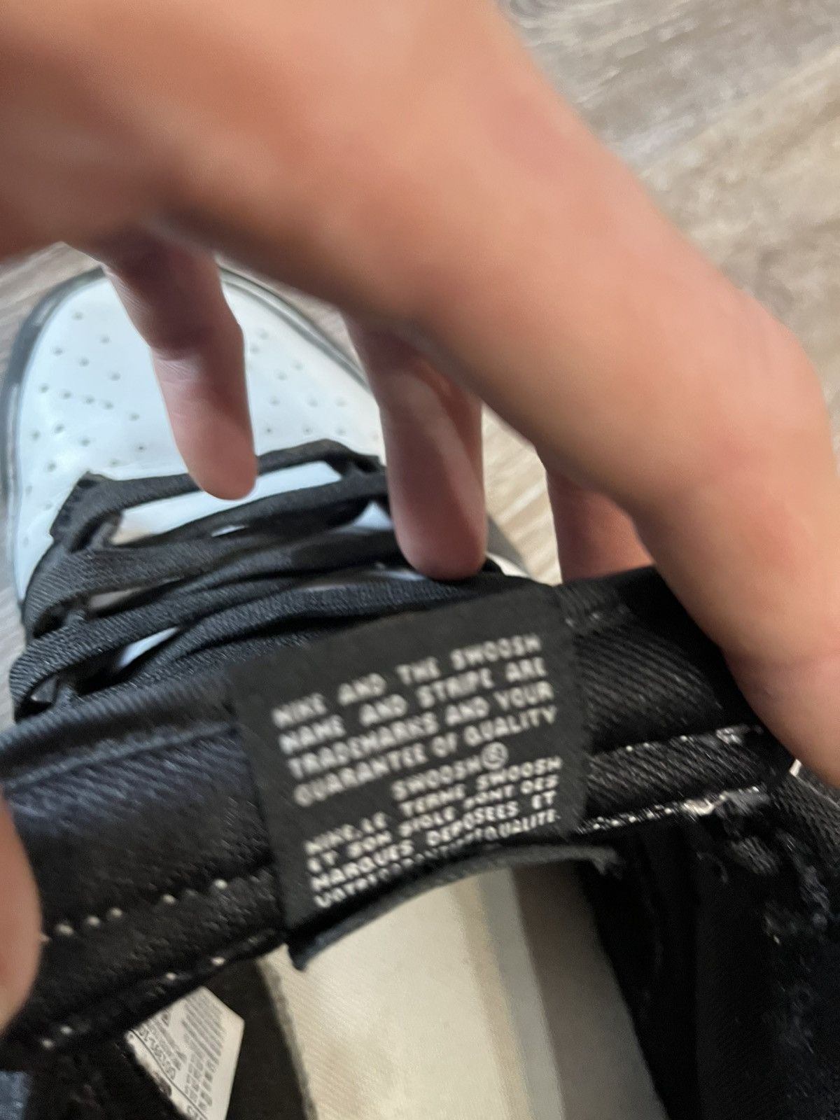 Nike Nike Dunks Black/White Panda With Box Size US 11.5 / EU 44-45 - 8 Thumbnail