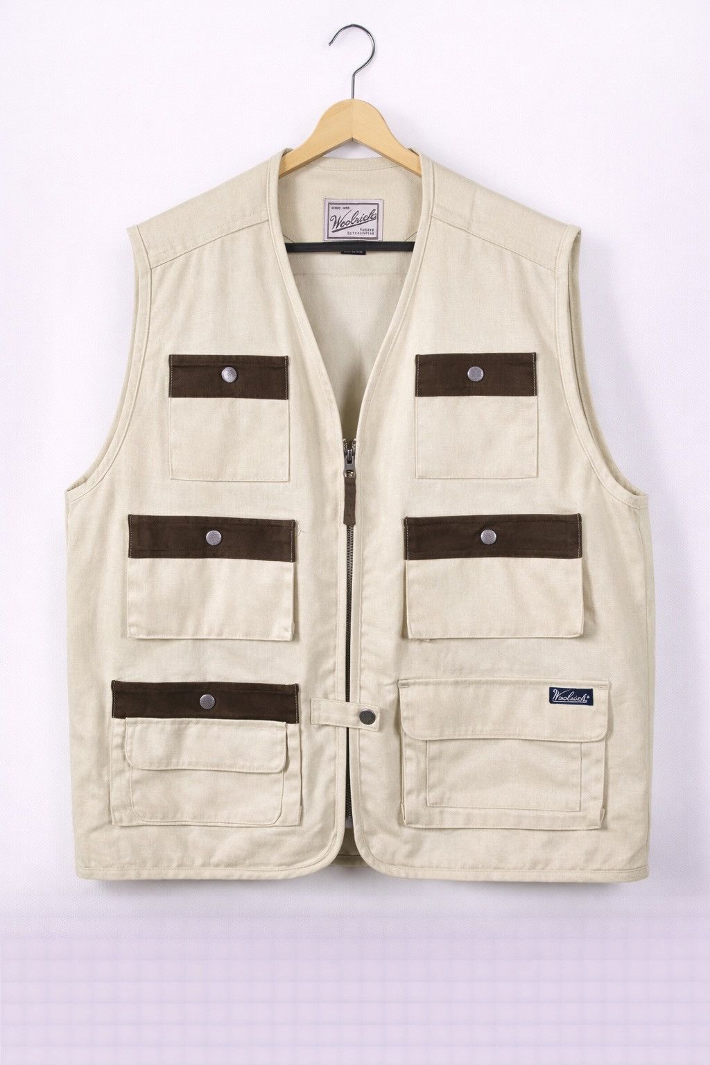 Woolrich Woolen Mills Vintage Woolrich Rugged Utility Vest Canvas Outdoor Workwear Size US L / EU 52-54 / 3 - 1 Thumbnail
