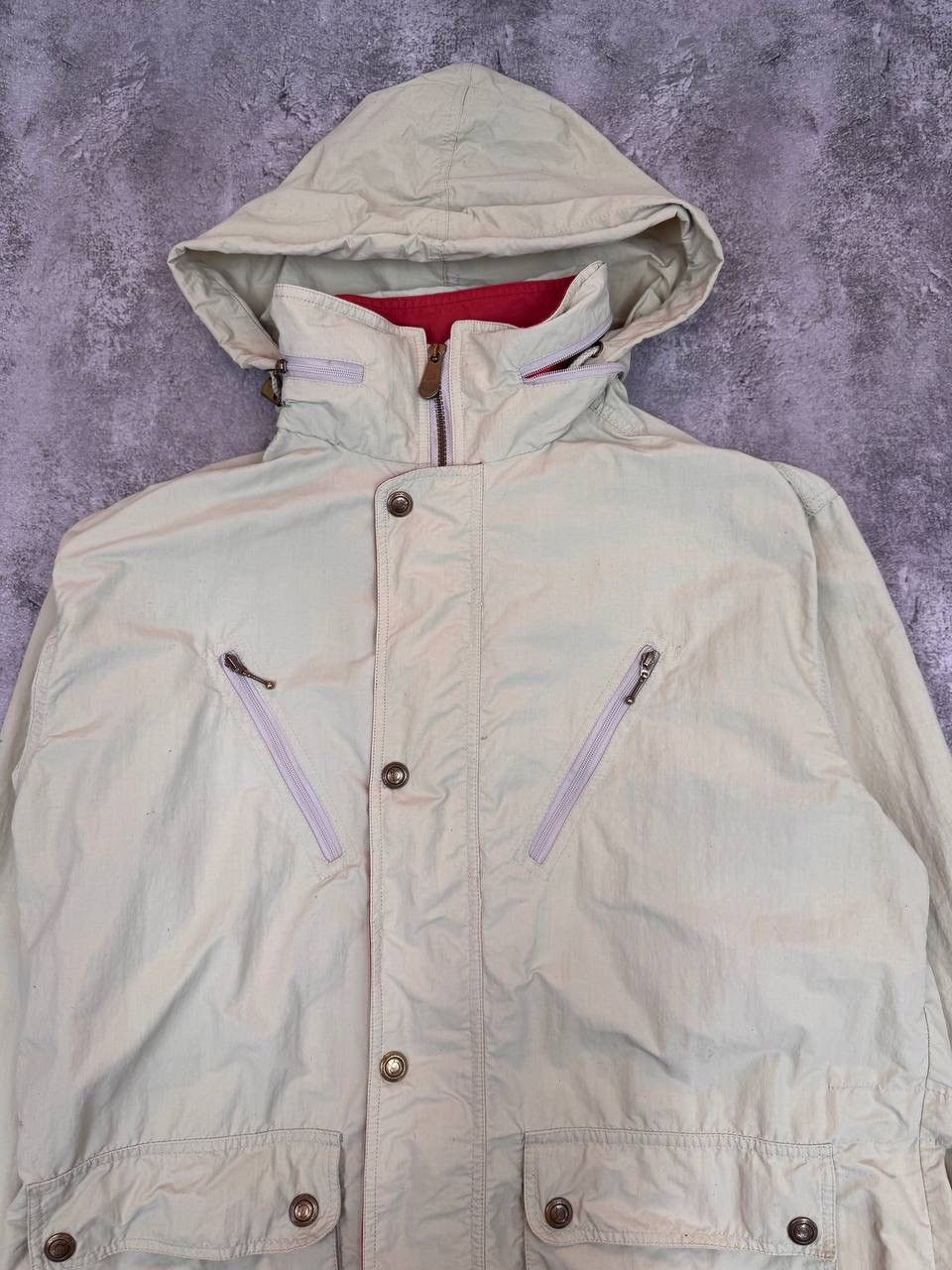 Fjallraven Fjälläven Casual Vintage Men's Hooded Outdoor Jacket Beige Size US L / EU 52-54 / 3 - 3 Thumbnail