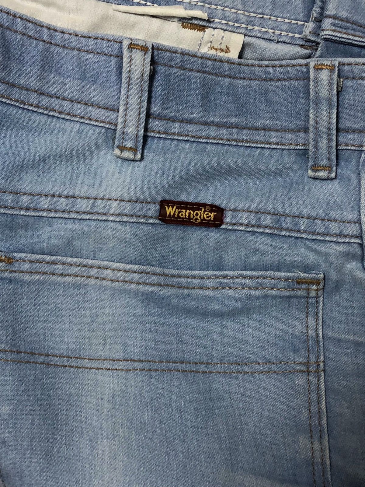 Vintage Vintage WRANGLER Light Blue Pants Wide Baggy Size US 33 - 7 Thumbnail