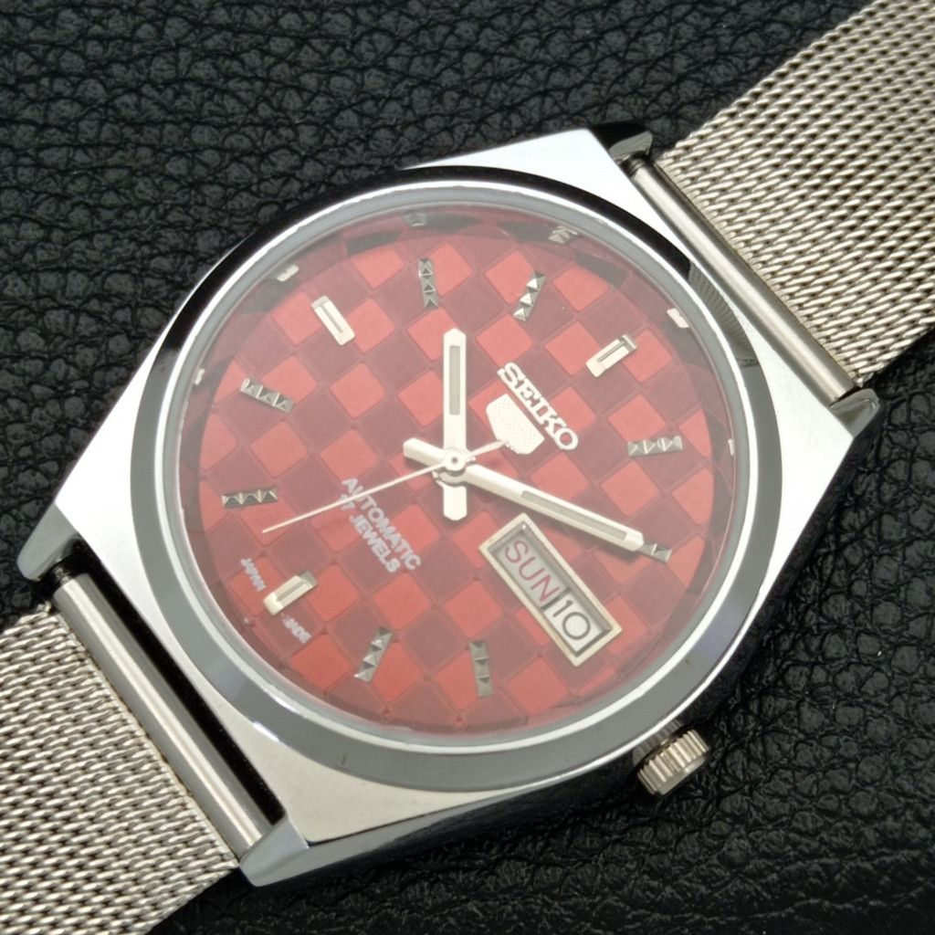 Seiko REFURBISHED VINTAGE SEIKO 5 AUTO JAPAN MENS WATCH a440204 Size 38 - 5 Thumbnail