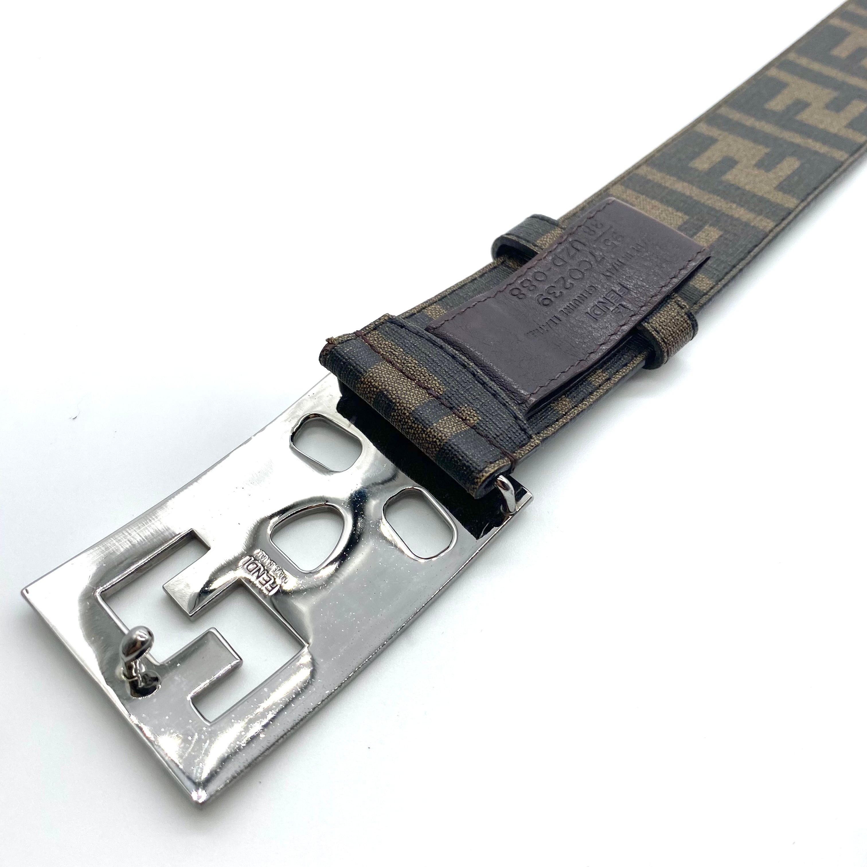 Fendi Vintage FENDI Zucca Belt Size 38 - 7 Thumbnail