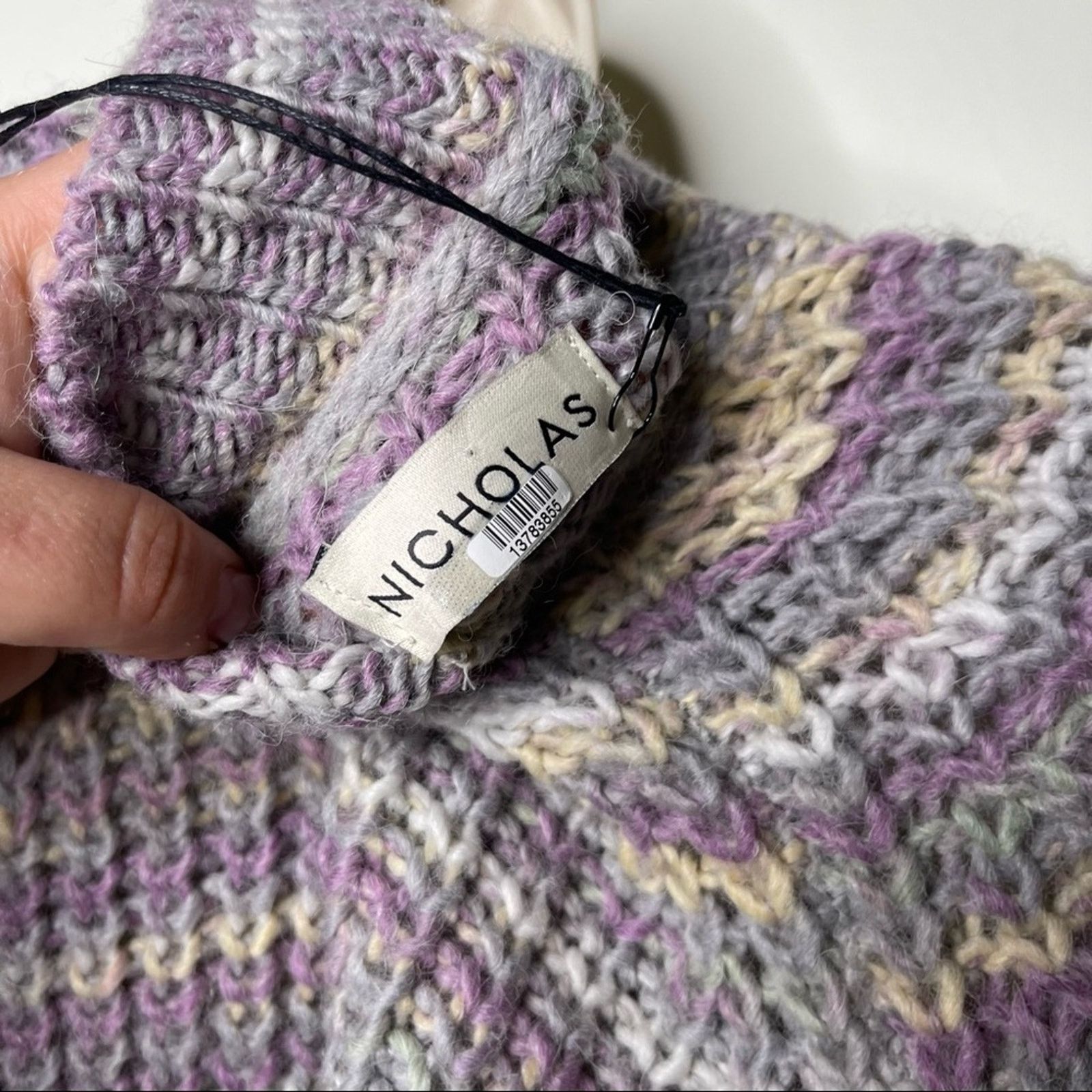 NICHOLAS New NICHOLAS Maliya Space Dyed Multi grey Sweater sz M Size M / US 6-8 / IT 42-44 - 4 Thumbnail