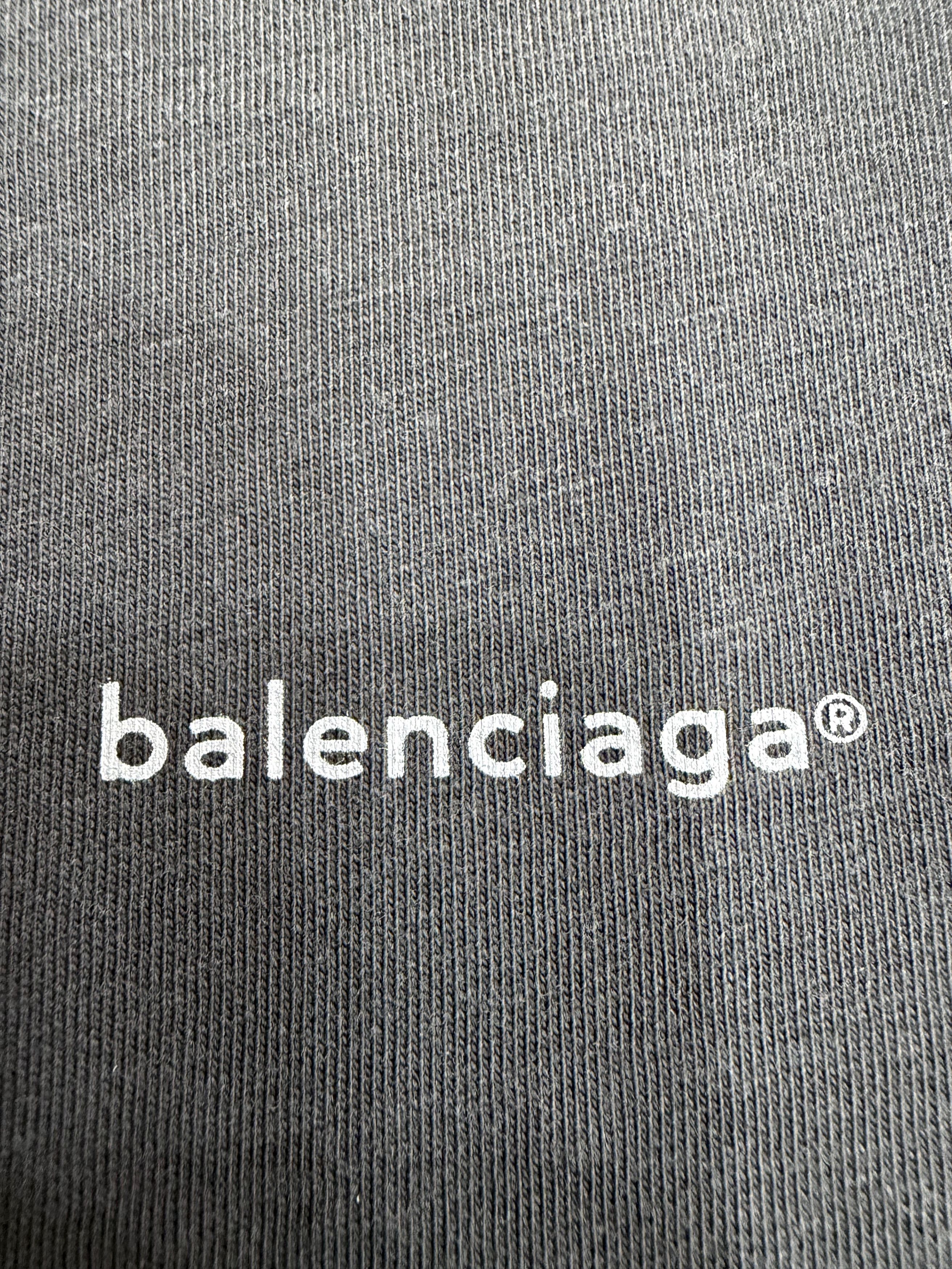 Balenciaga Archetype 2017 Dark Logo Short Sleeve Tee T-Shirt Medium Size M / US 6-8 / IT 42-44 - 7 Thumbnail