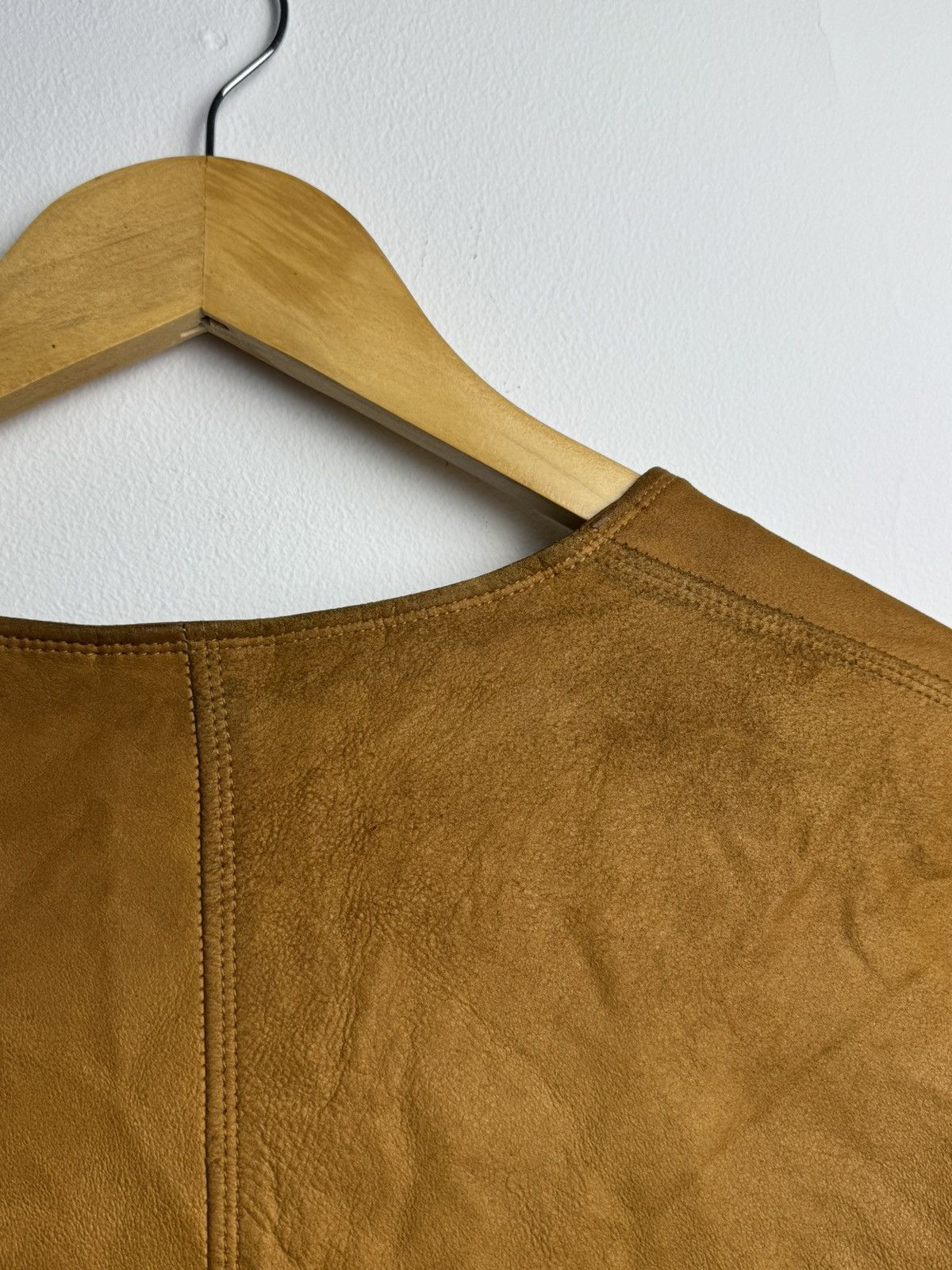 Jil Sander × Vintage Jil Sander Vintage 90’s Leather Jacket Brown Luxury Y2K Size S / US 4 / IT 40 - 10 Thumbnail