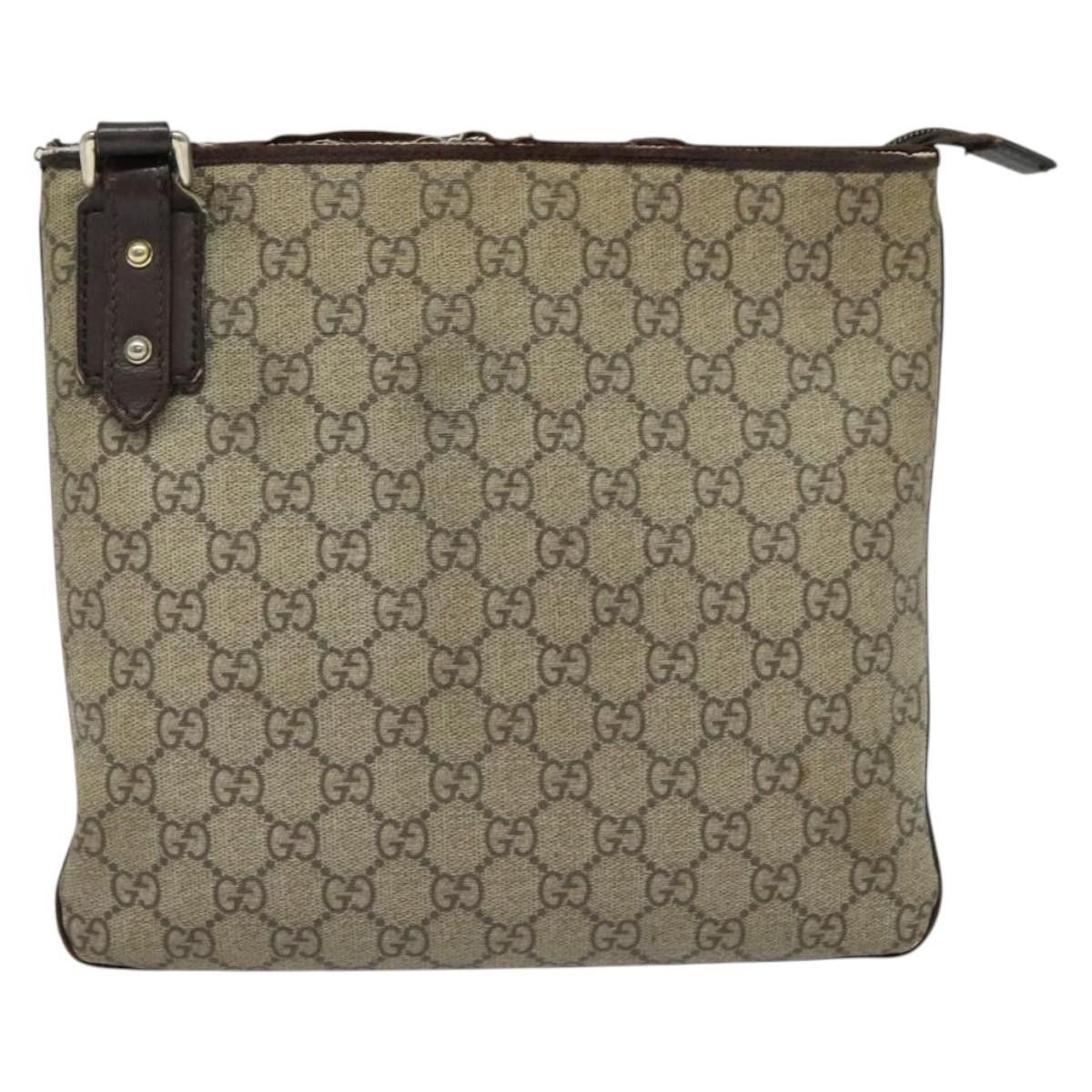 Gucci GUCCI GG Supreme Shoulder Bag Pvc Outlet Beige Silver Size ONE SIZE - 2 Thumbnail