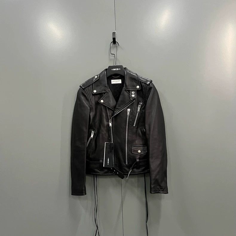Yves Saint Laurent Saint Laurent Black Multi-Zip Tether Biker Jacket 2502-Nex Size XS / US 0-2 / IT 36-38 - 1 Thumbnail