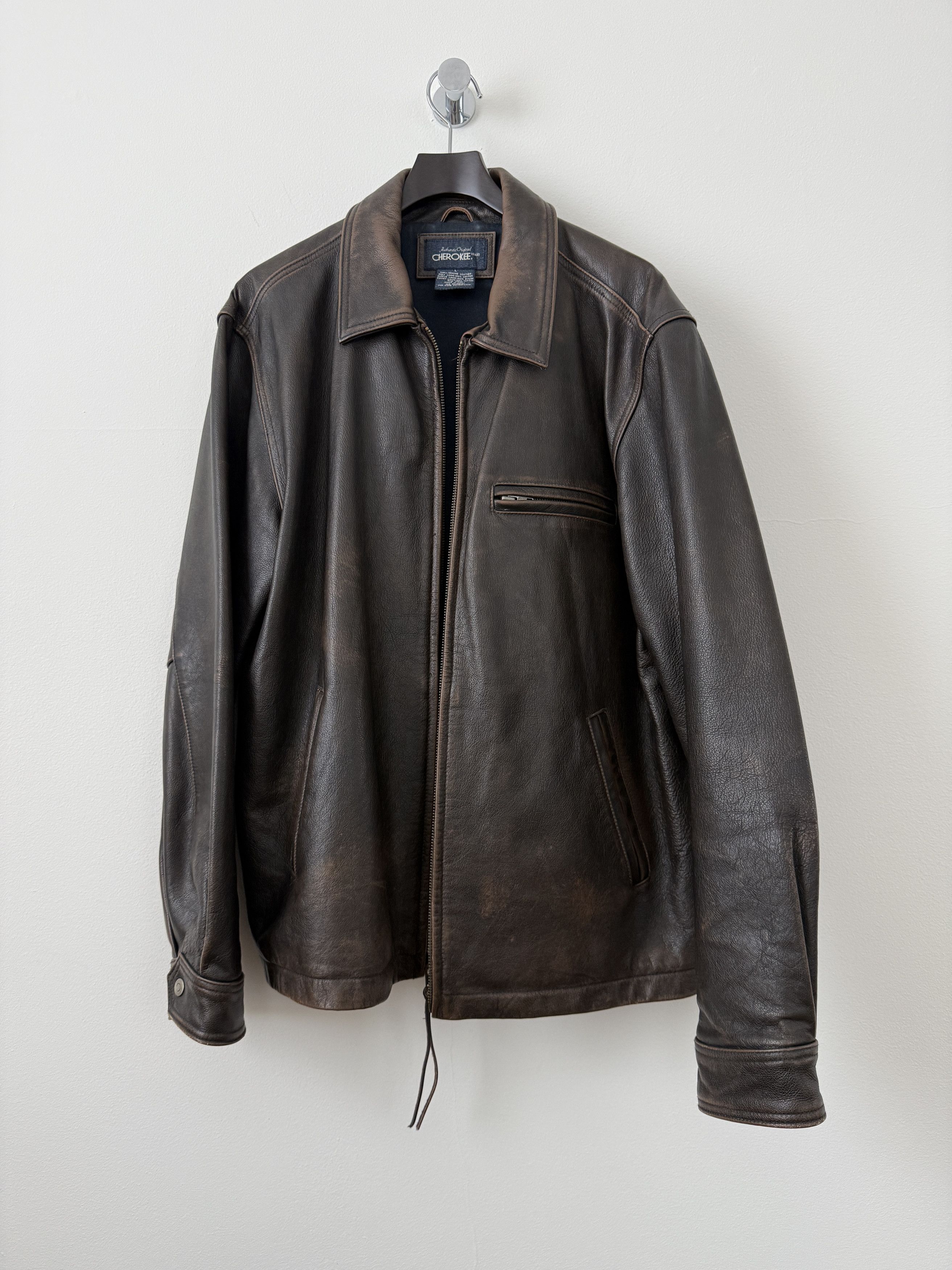 Cherokee Vintage Leather Jacket Size US L / EU 52-54 / 3 - 2 Thumbnail