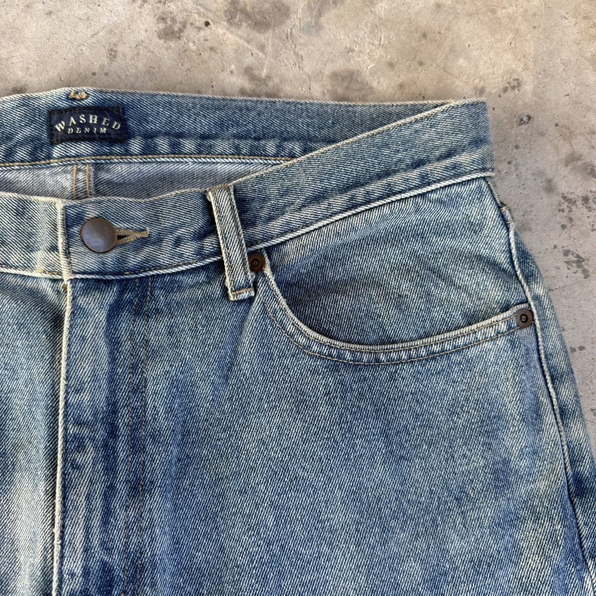Japanese Brand W34 Vintage Washed Denim Faded Jean Pants Size US 34 / EU 50 - 7 Thumbnail