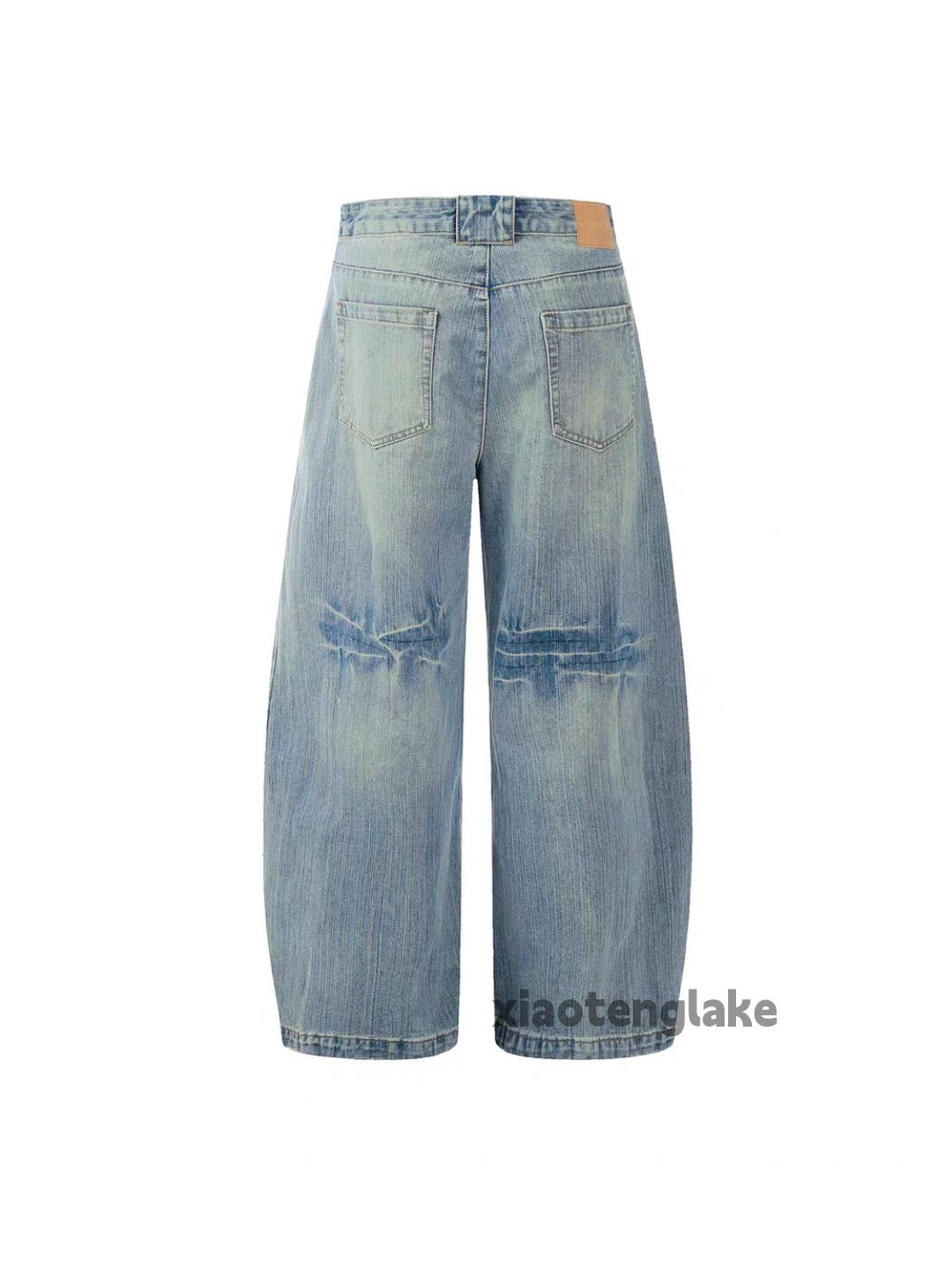 Jean Unisex washed faded cleanfit yuppie y2k dance jeans Size US 28 / EU 44 - 5 Thumbnail