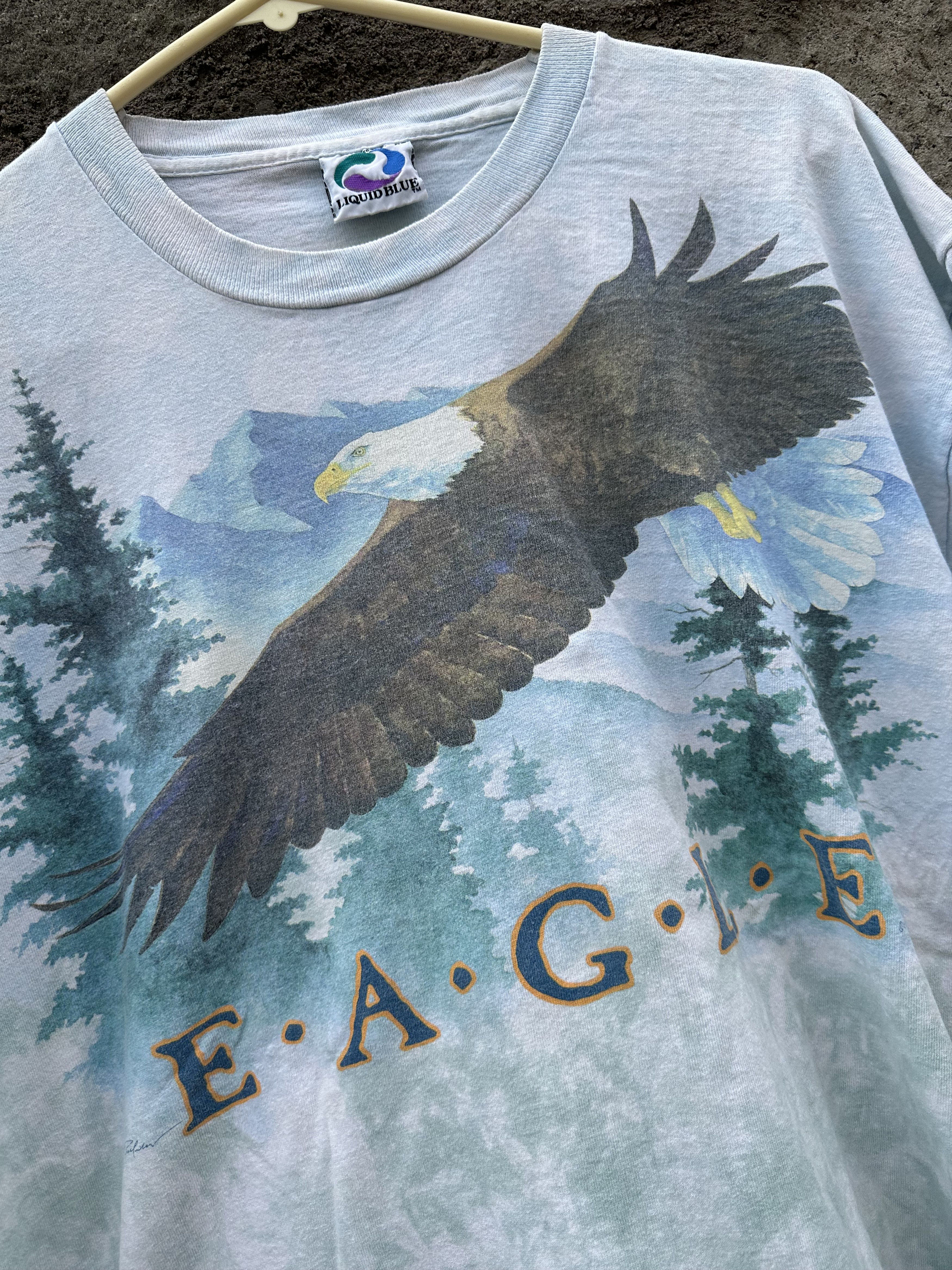 Liquid Blue Vintage Liquid Blue Eagle Graphic Tee – XL – Single Stitch Size US XL / EU 56 / 4 - 3 Thumbnail