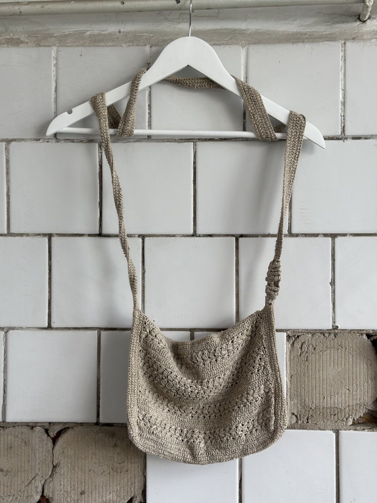 Japanese Brand Vintage Japanese Style Knit Shoulders Bag Y2K 00s USA Size ONE SIZE - 5 Thumbnail