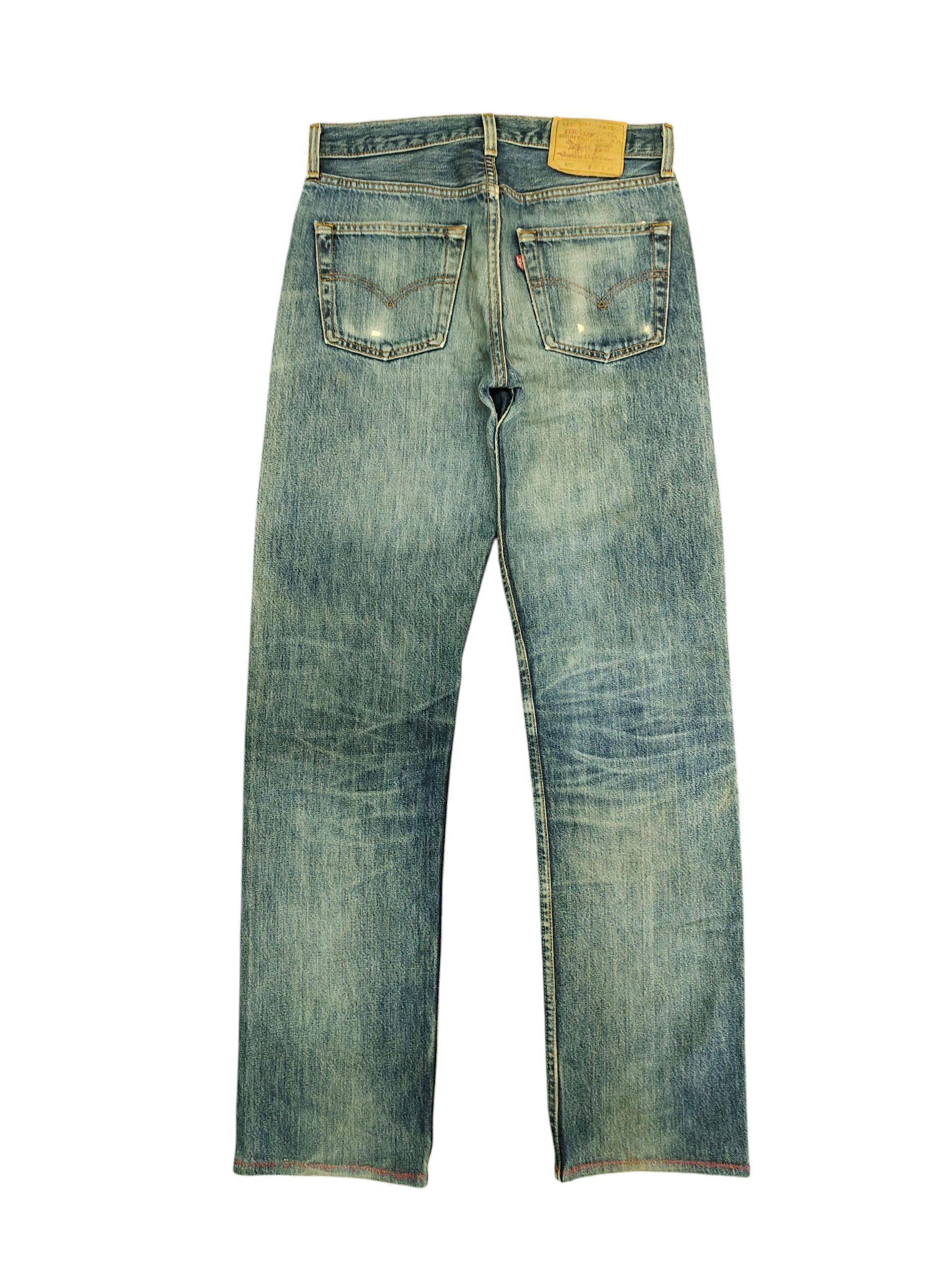 Kapital Vintage 90s Levis 501 Clawmark Distress Faded Denim Jeans Size US 30 / EU 46 - 8 Thumbnail