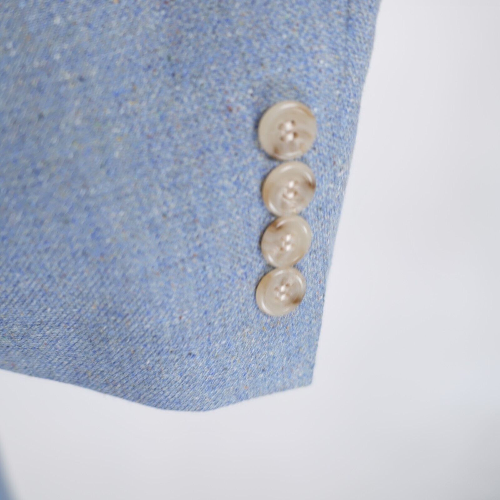 Hart Schaffner Marx Hart Schaffner Marx Tweed Wool Blue Brown Spec 40R 3 Button Size 40R - 3 Thumbnail
