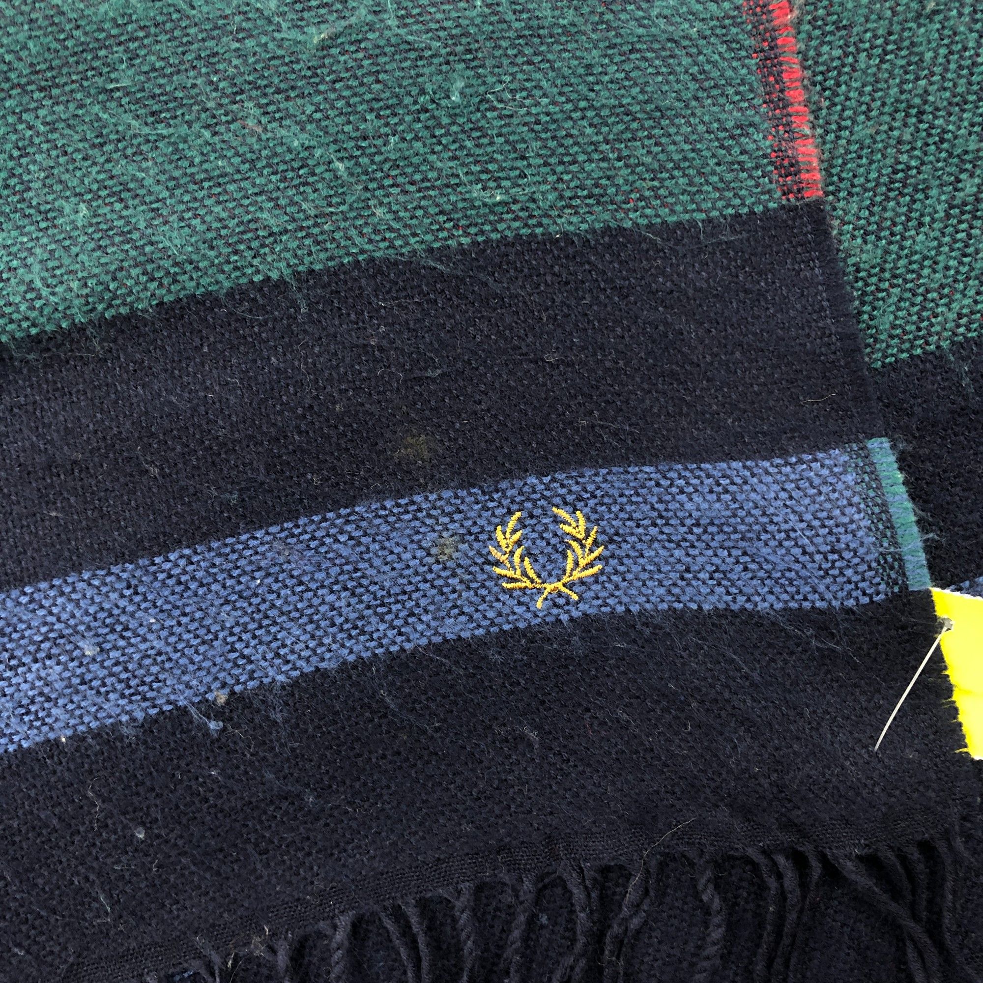 Fred Perry Vitage Fred Perry Scarf Muffler Wool Cashmere Scarves. Size ONE SIZE - 6 Thumbnail