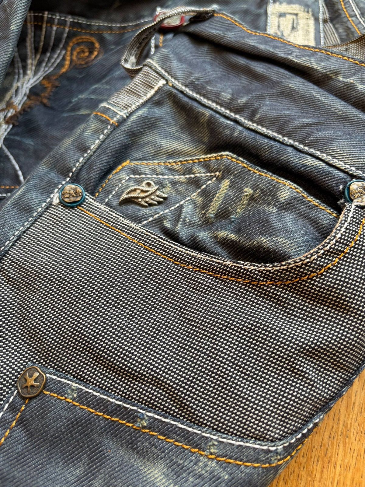 Other Bar "Magic of Denim" Avant-Garde Straight Leg Jeans Size US 33 - 10 Thumbnail