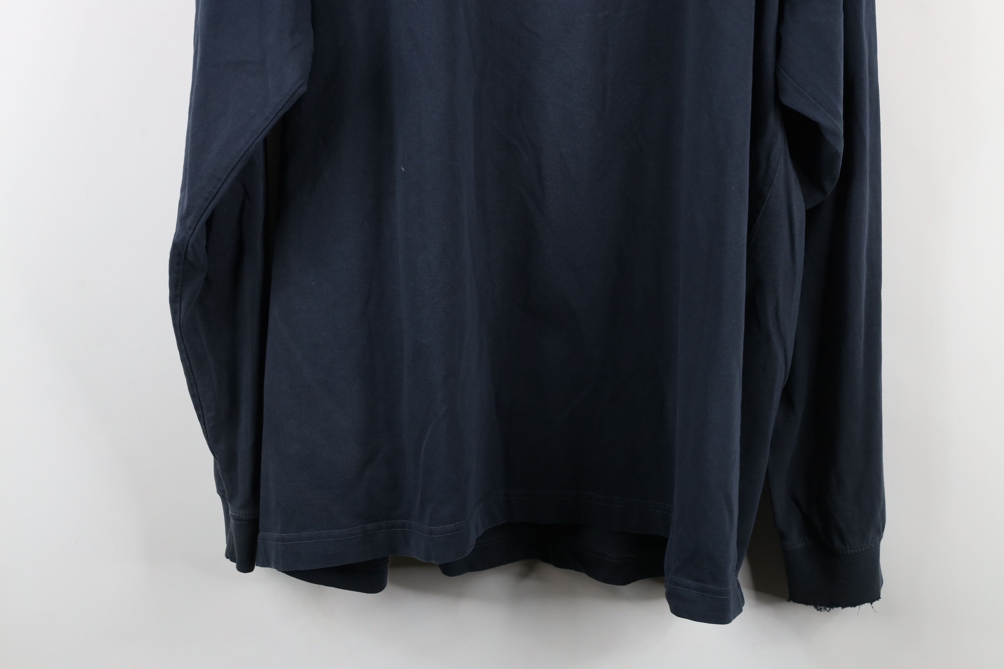 Eddie Bauer × Vintage Vintage 90s Eddie Bauer Long Sleeve Henley T-Shirt Blue Size US XL / EU 56 / 4 - 14 Thumbnail