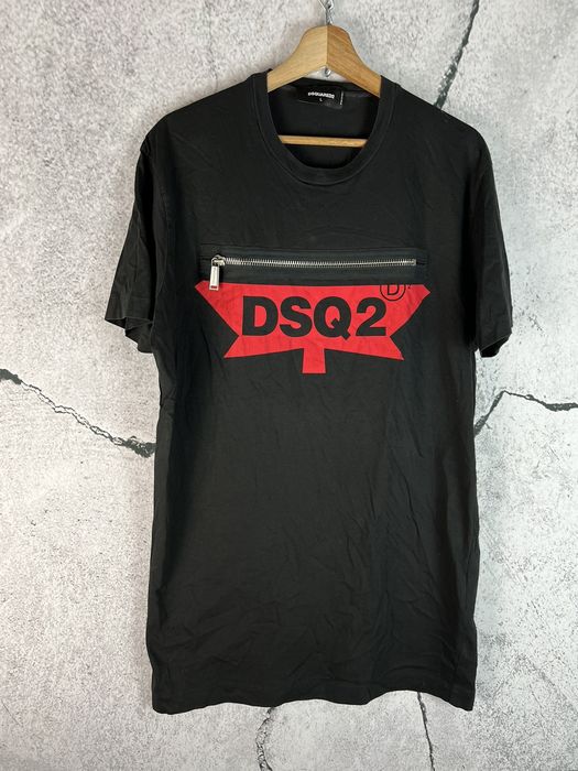 dsquared2 t shirt zip